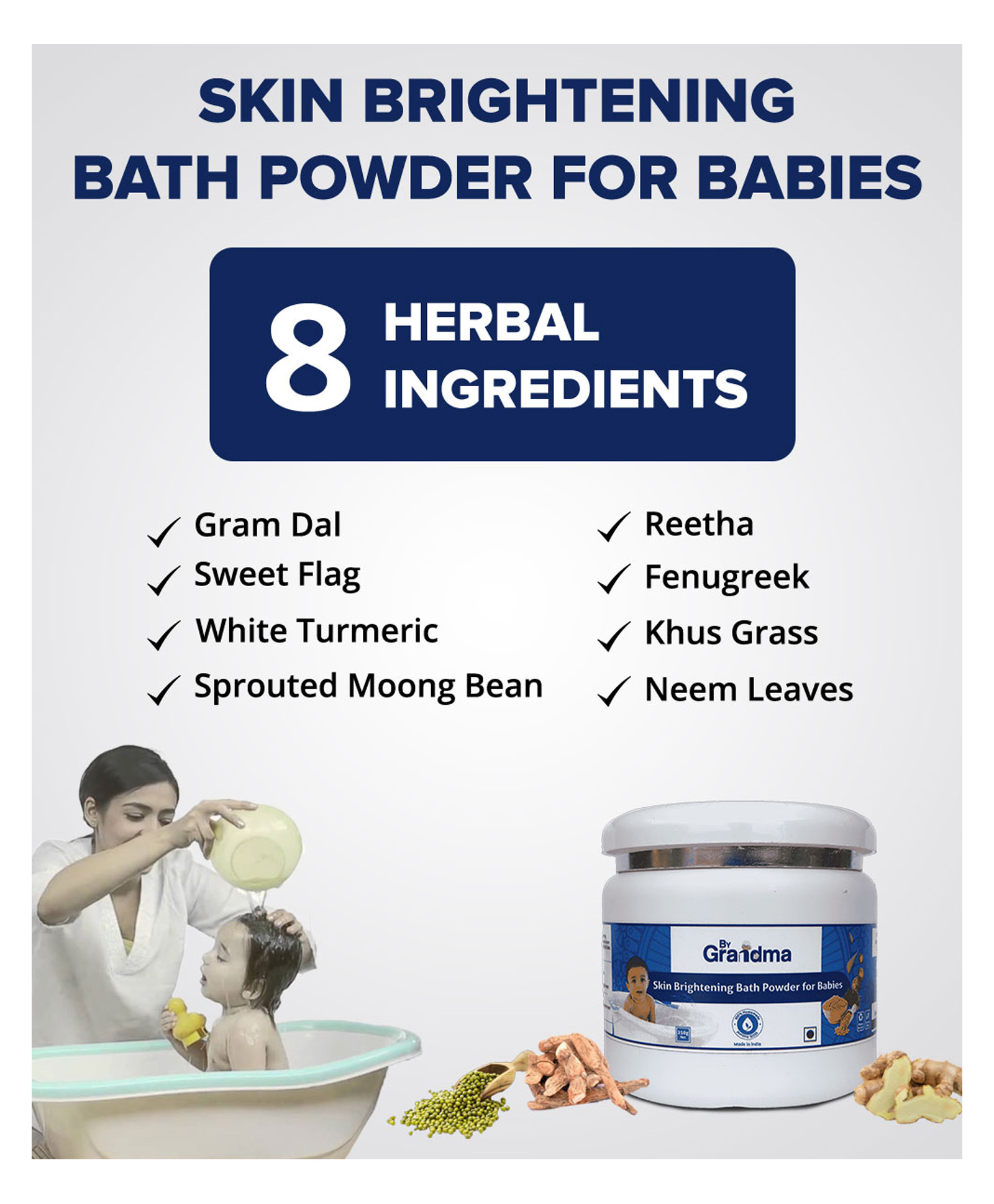 baby skin whitening bath powder