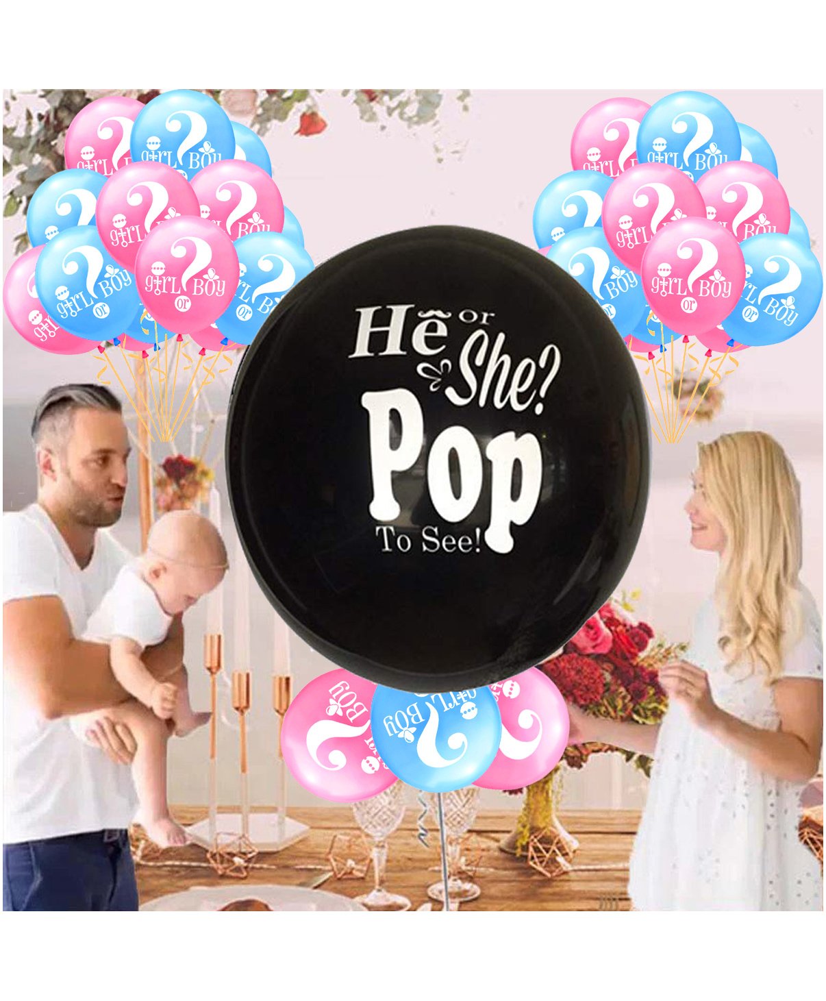Amfin Baby Shower Decoration Combo - Pack of 27-image-11