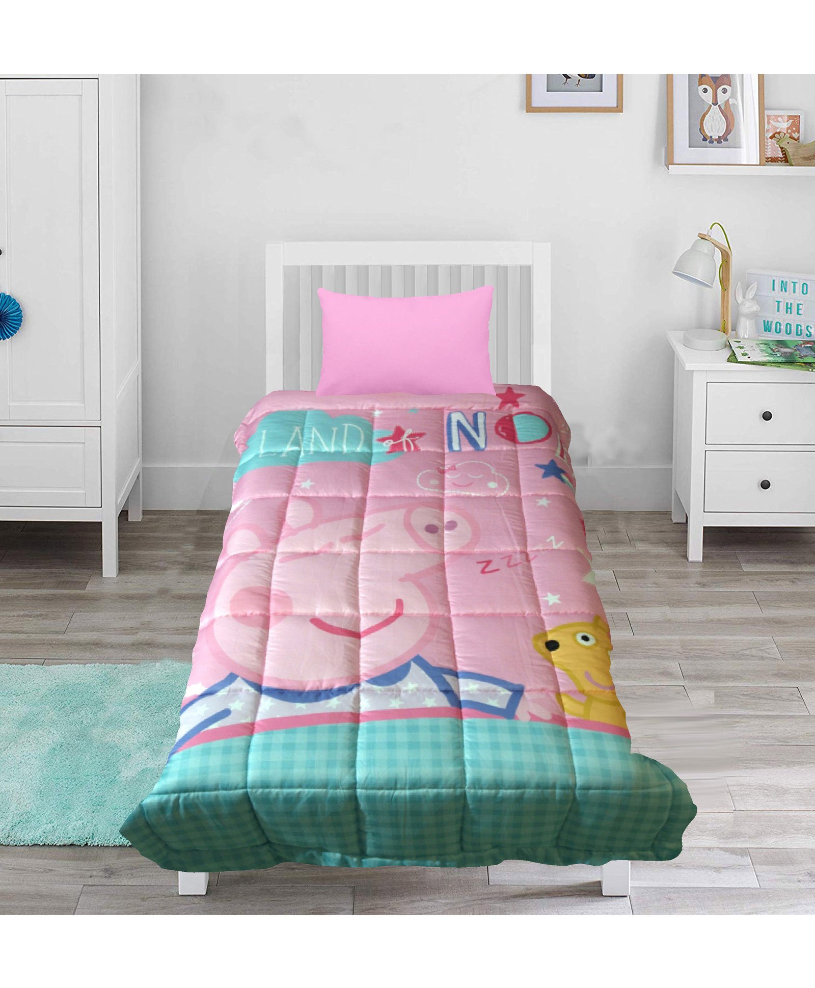 Pace Peppa Pig Theme 100 Cotton Comforter Pink Online In India