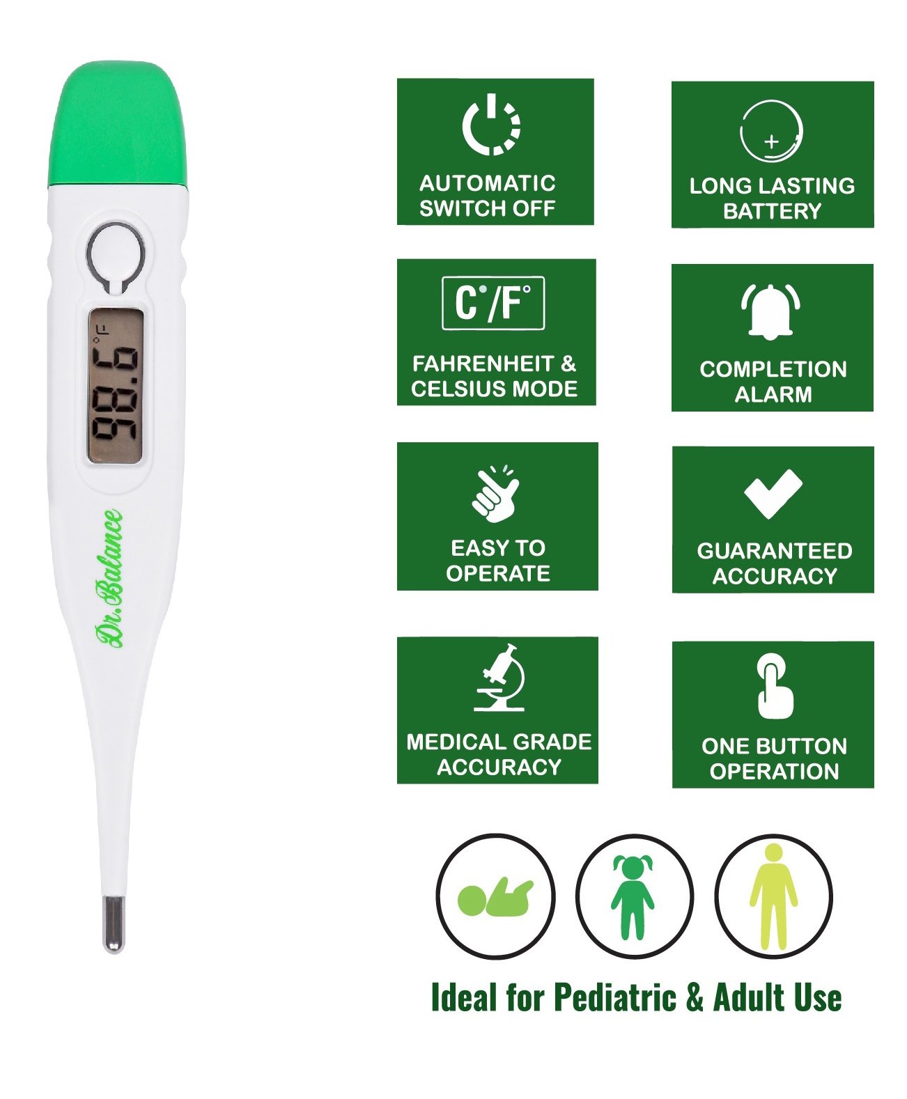 Dr. Balance Digital Thermometer - White-image-36