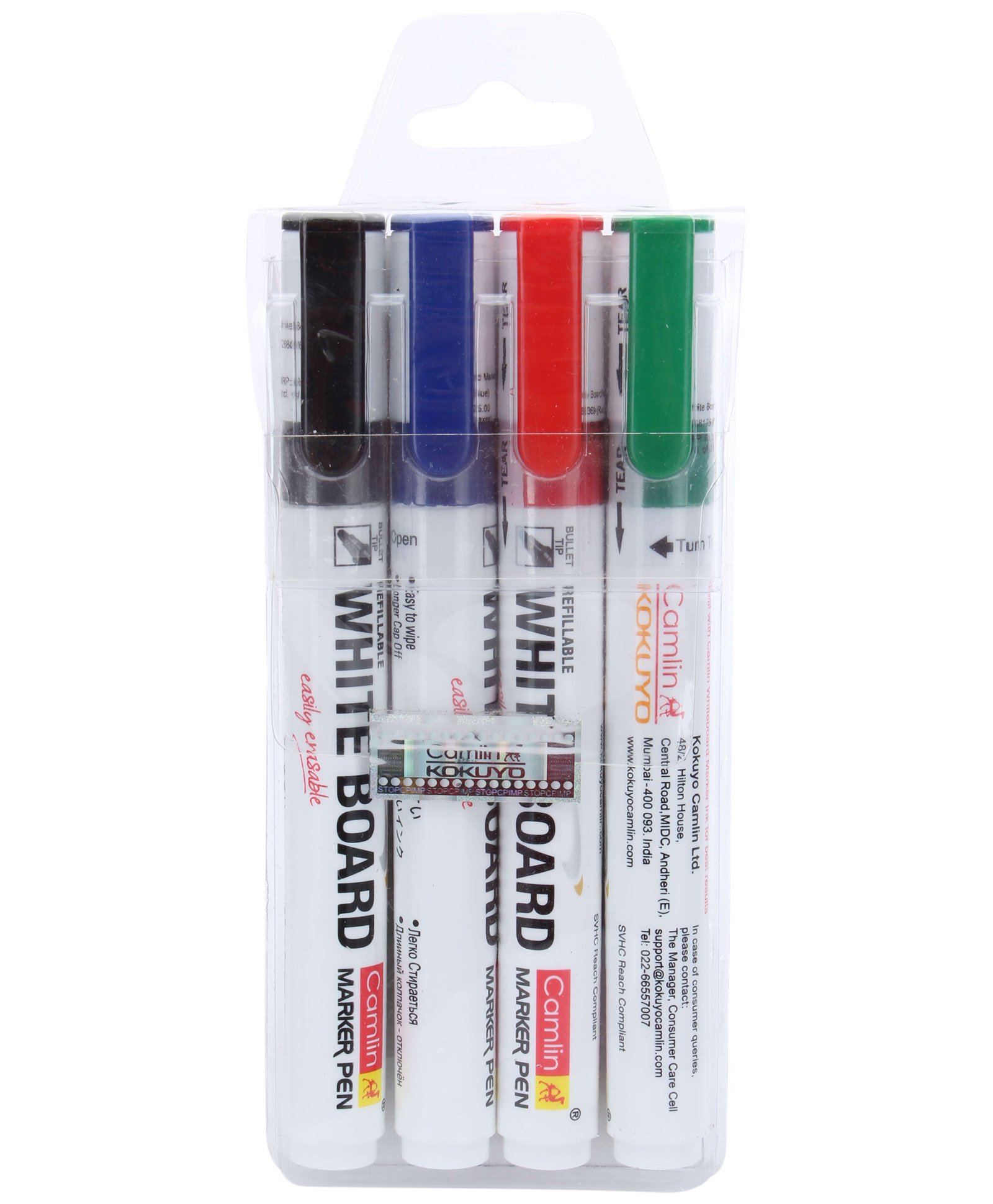 Camlin Refillable White Board Marker Pen - 4 Piece-picture-36
