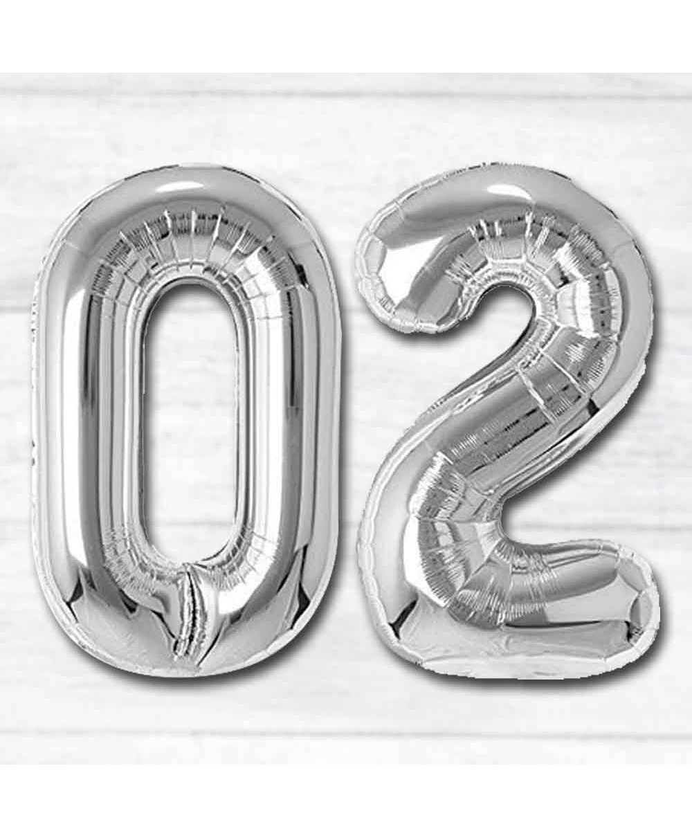 Shopperskart 02 Number Foil Balloons Silver - Pack of 2-image-27