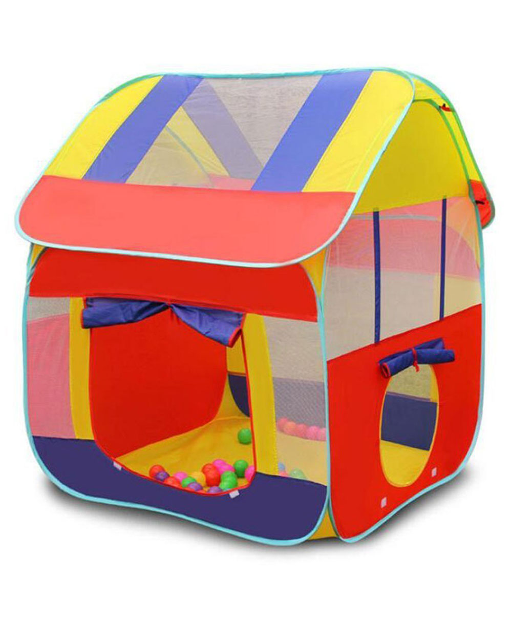 Toyshine Foldable Pop Up Play House - Multicolour-picture-12