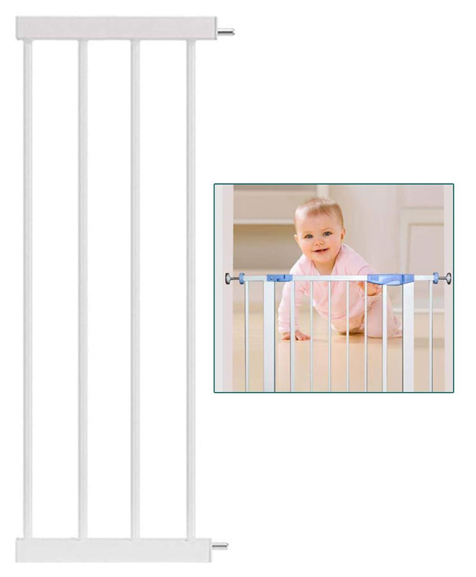 Safe-O-kid 30cm Safety Gate Extension - White-image-28