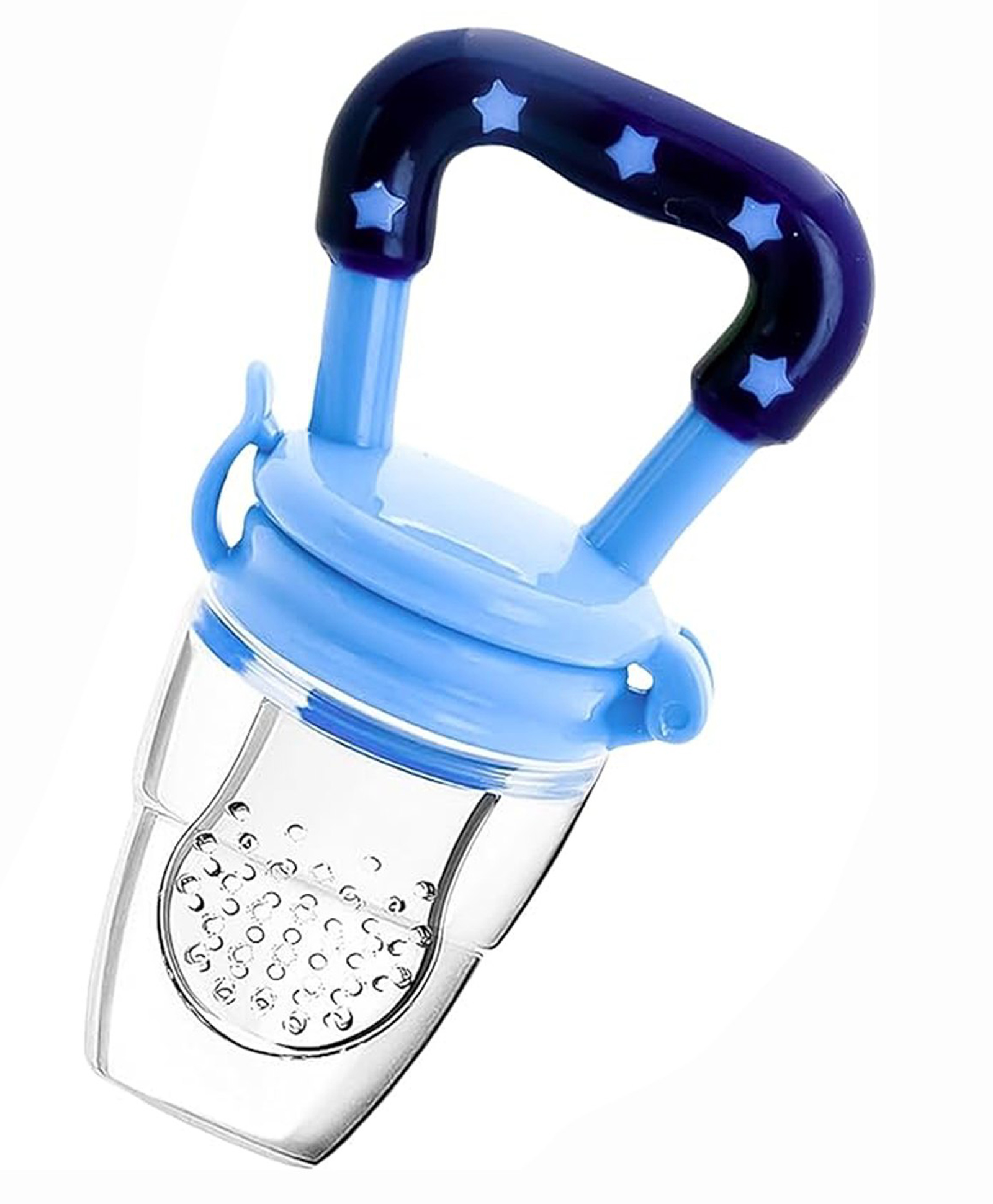 Safe-O-Kid Medium Size Silicone Fruit and Food Nibbler - Blue-image-49