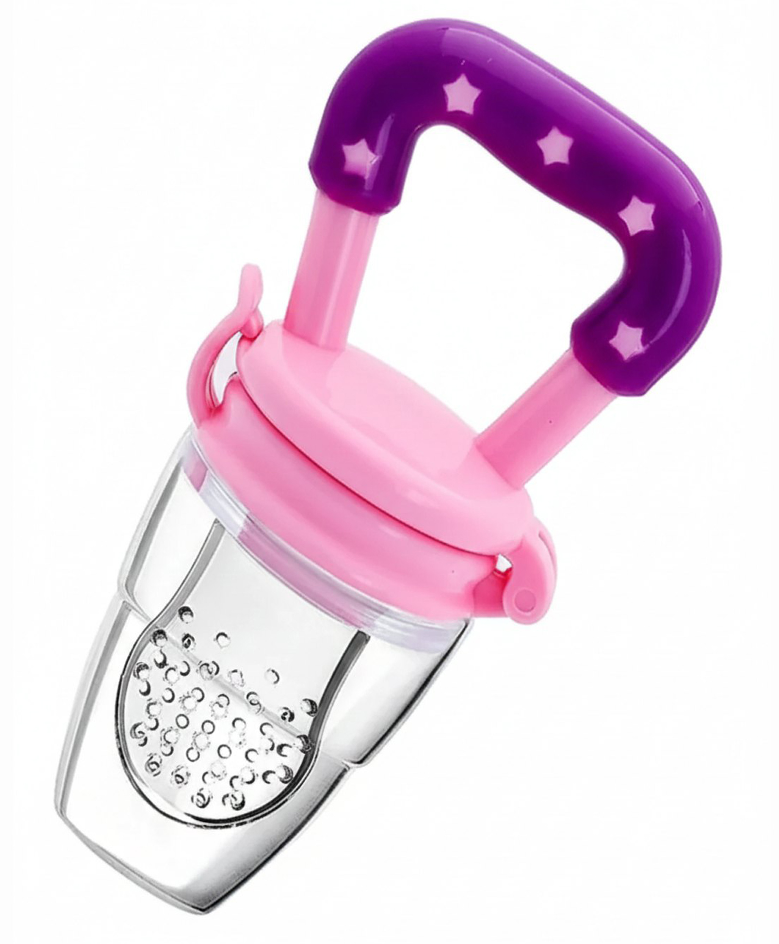 Safe-O-Kid Medium Size Silicone Fruit and Food Nibbler - Pink-image-46