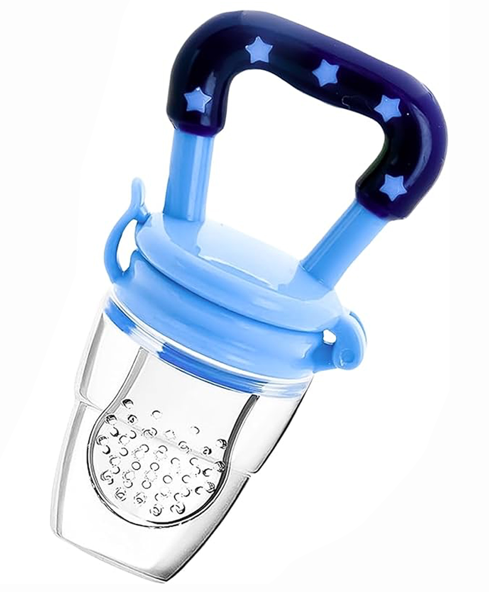 Safe-O-Kid Small Size Silicone Fruit and Food Nibbler Pack of 2 - Blue-image-44