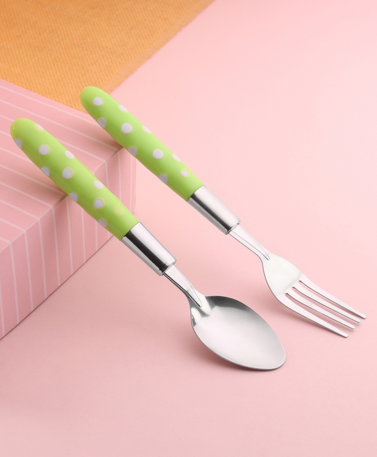 Feeding Spoon & Fork Green - Pack of 2-image-14