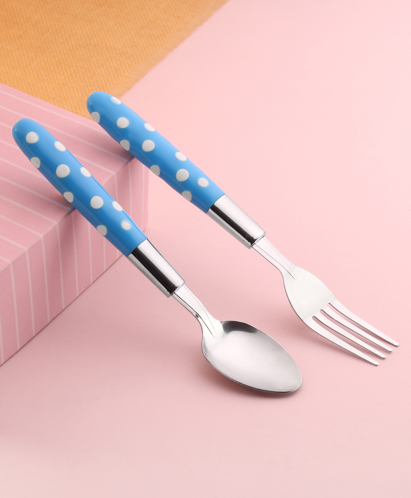 fab n funky Feeding Spoon & Fork Blue Purple - Pack of 2-picture-20
