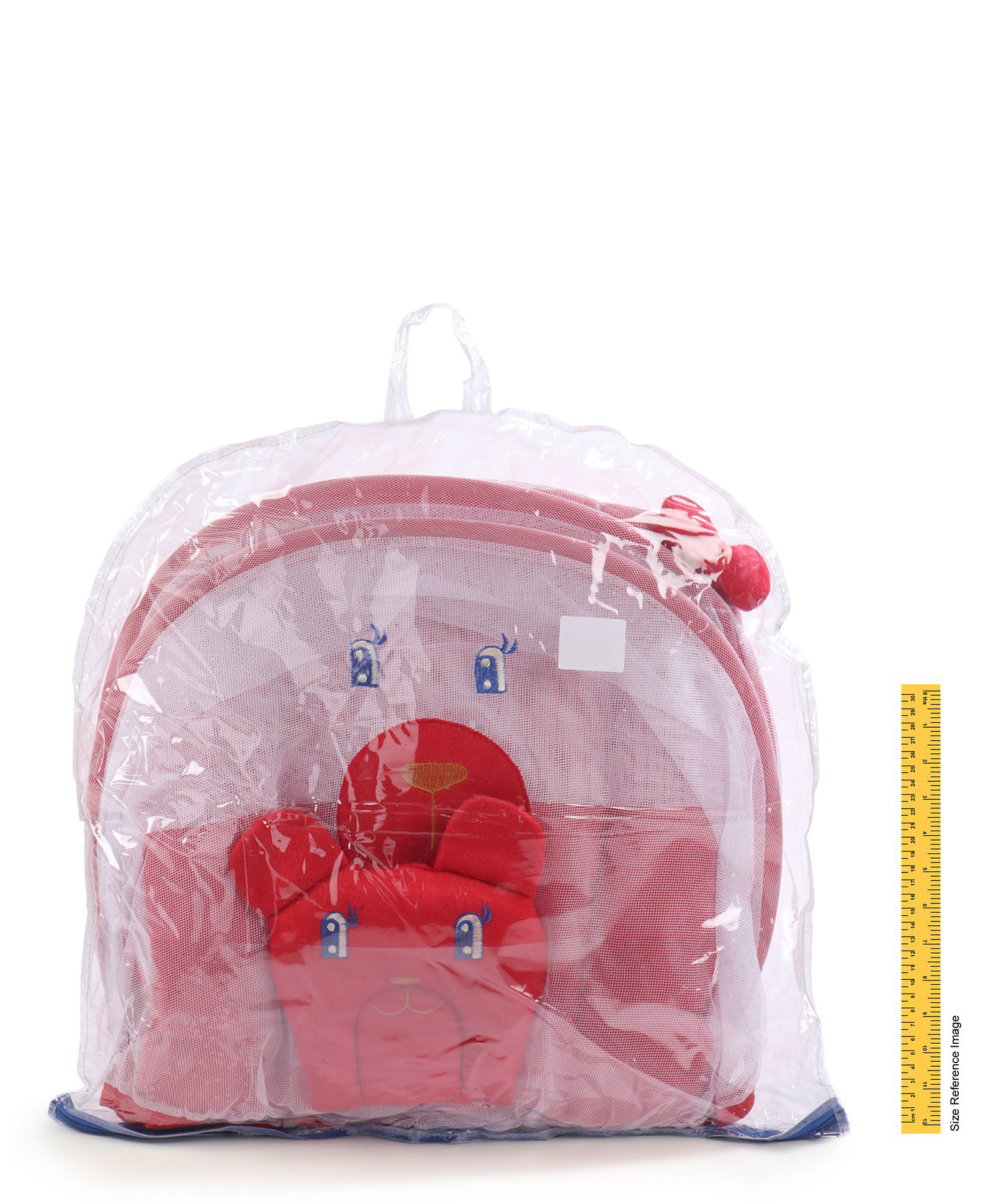 Babyhug Velvet Baby Bedding Set With Mosquito Net Red Online in India