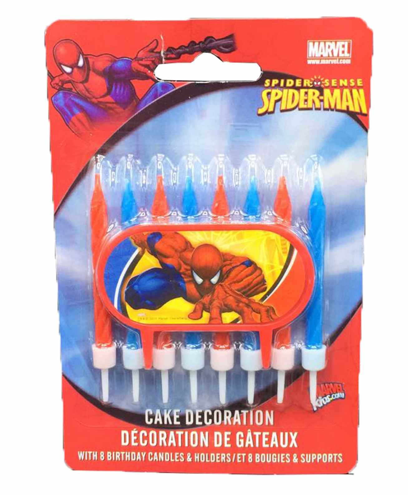 Funcart Spider Man Candles & Holders Pink Red - 9 Pieces-image-10