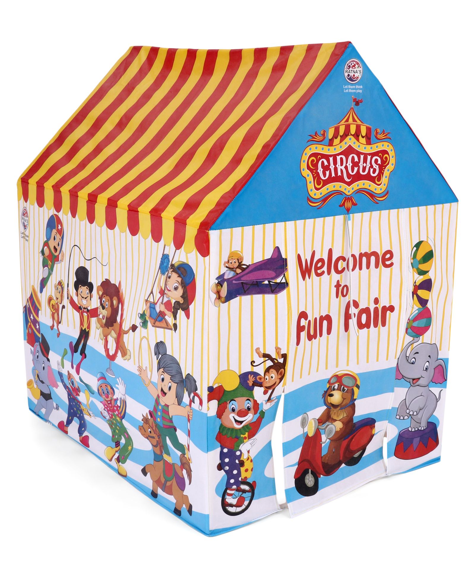 Ratnas Tent House Circus Print - Multicolor-image-42