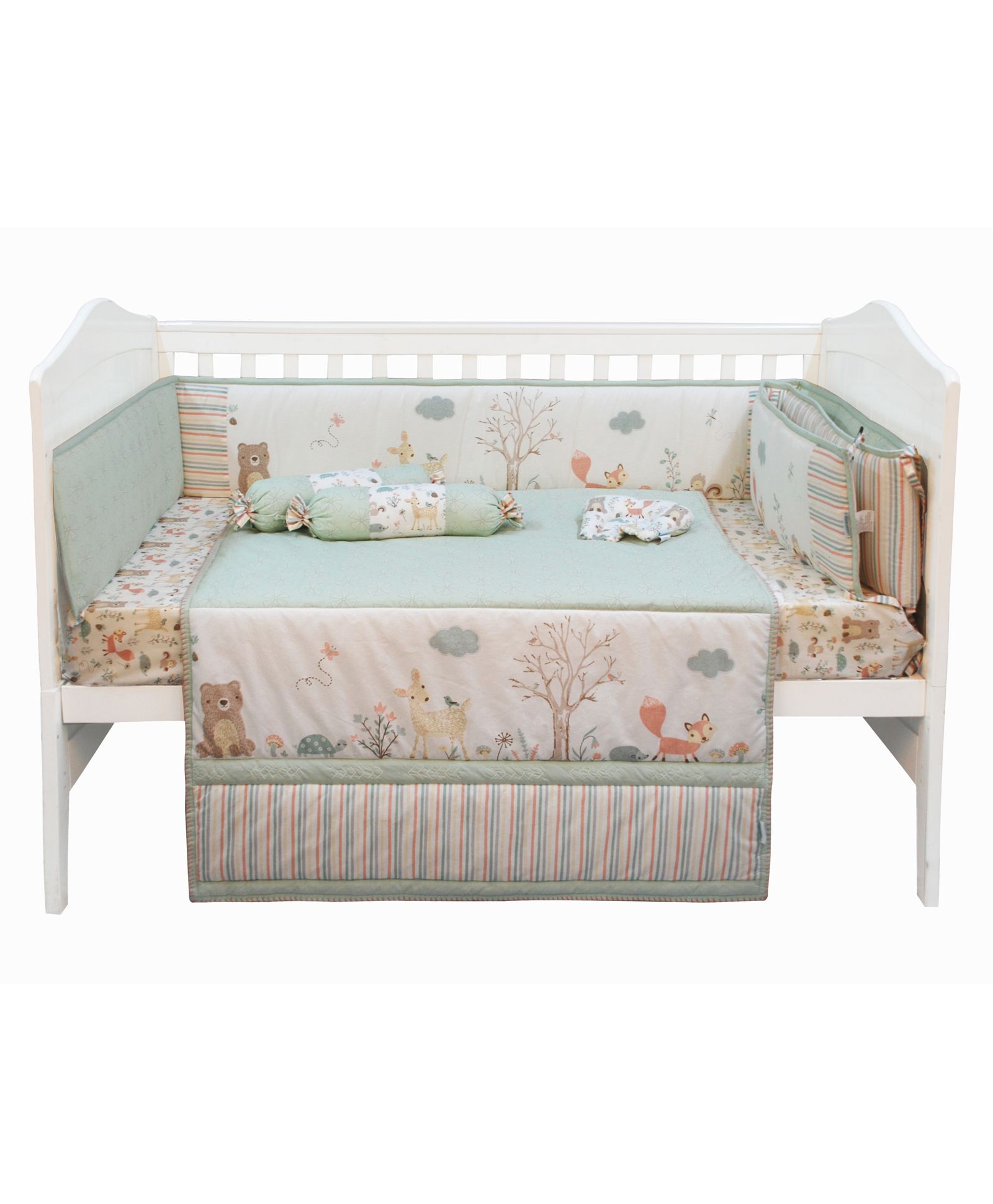 woodland friends baby bedding