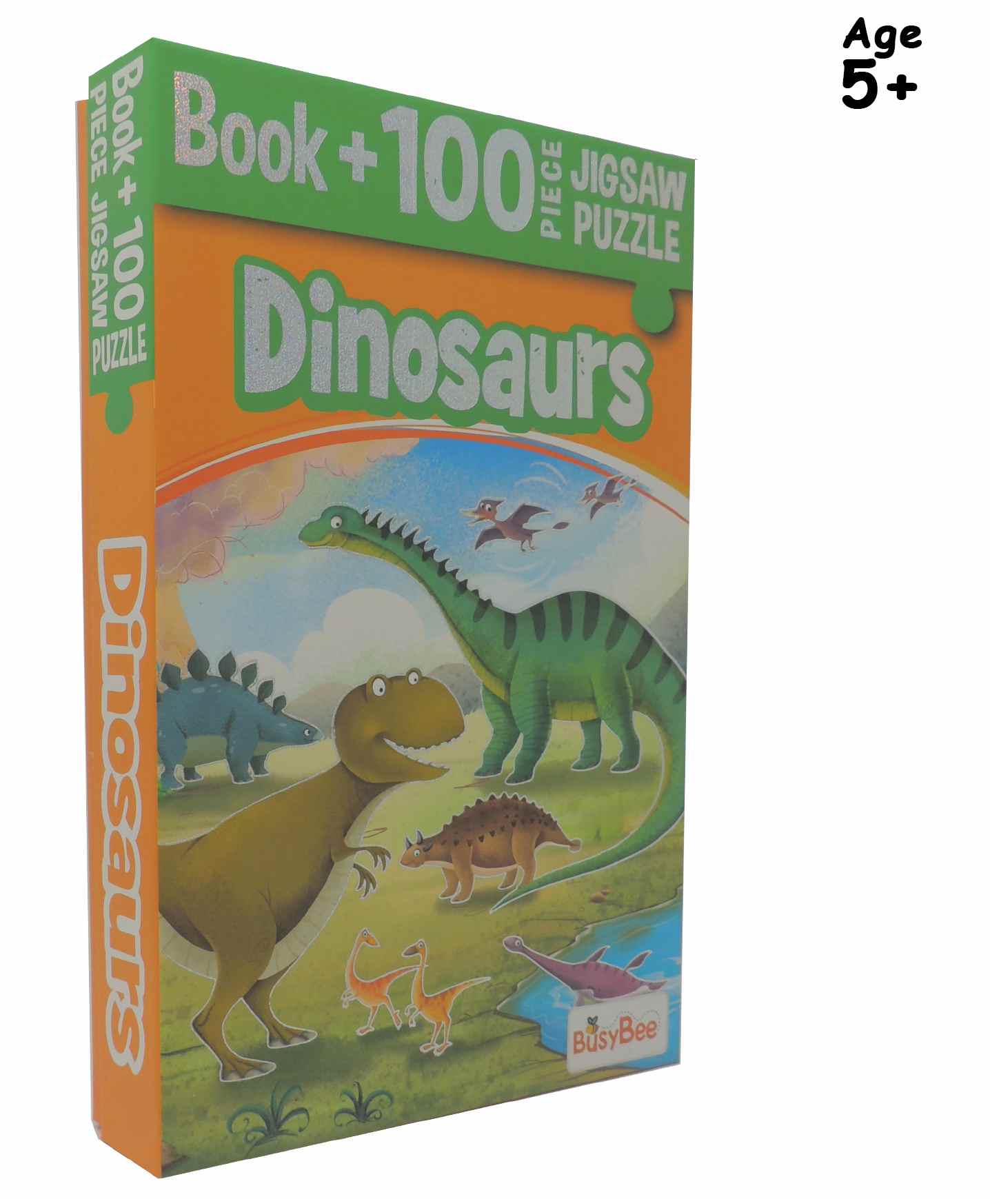 Pegasus Dinosaurs Book with 100 Pieces of Jigsaw Puzzle - English-picture-10
