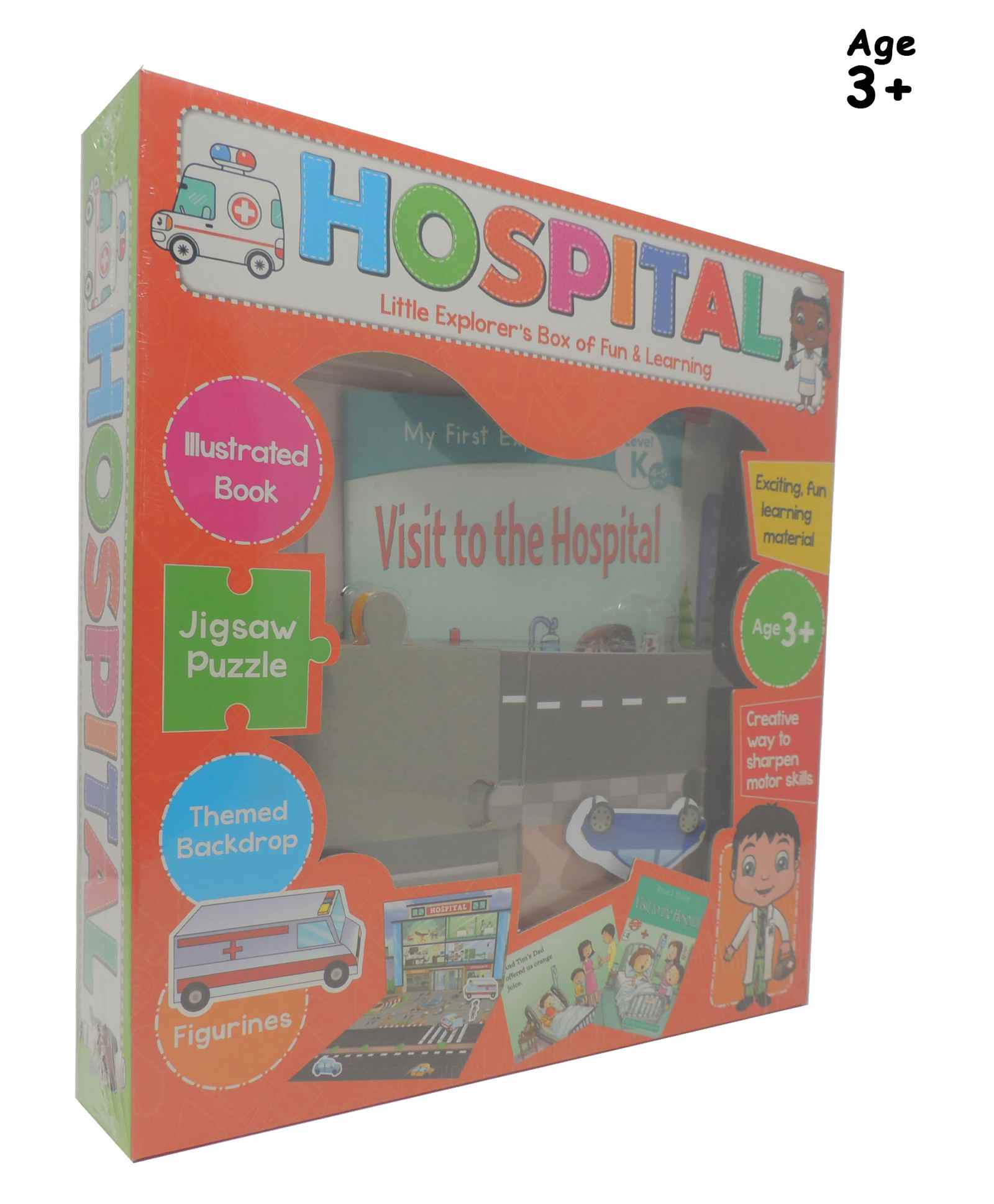 Pegasus Hospital Themed Story Book and 12 Pieces Jigsaw Puzzle - English-picture-12