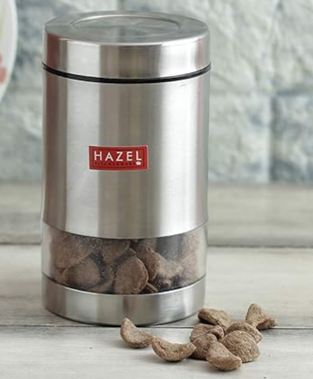 Hazel Stainless Steel Transparent Container Silver - 700 ml-picture-0