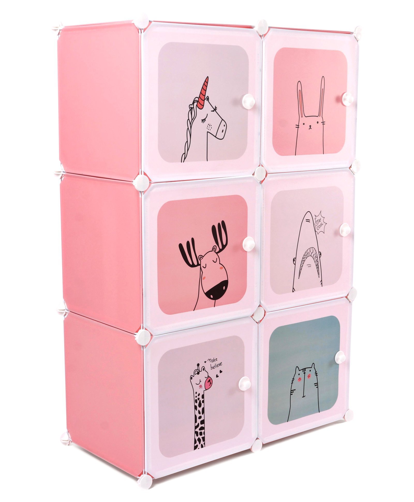 6 Compartment Storage Cabinet Pink Online In India Buy At Best Price From Firstcry Com 3348437