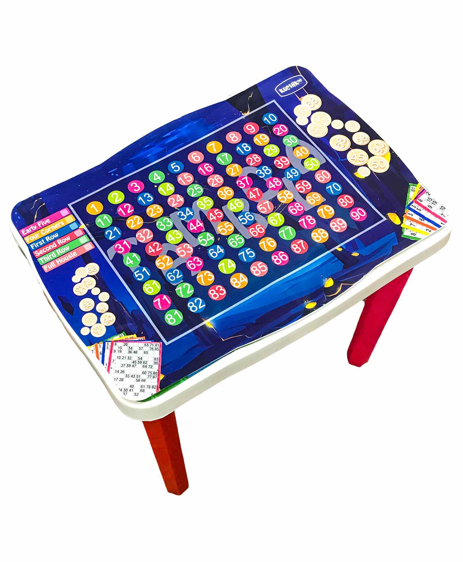 kuchicoo Kuchikoo Multi Utility Table with Tambola Game - Multicolor-picture-11