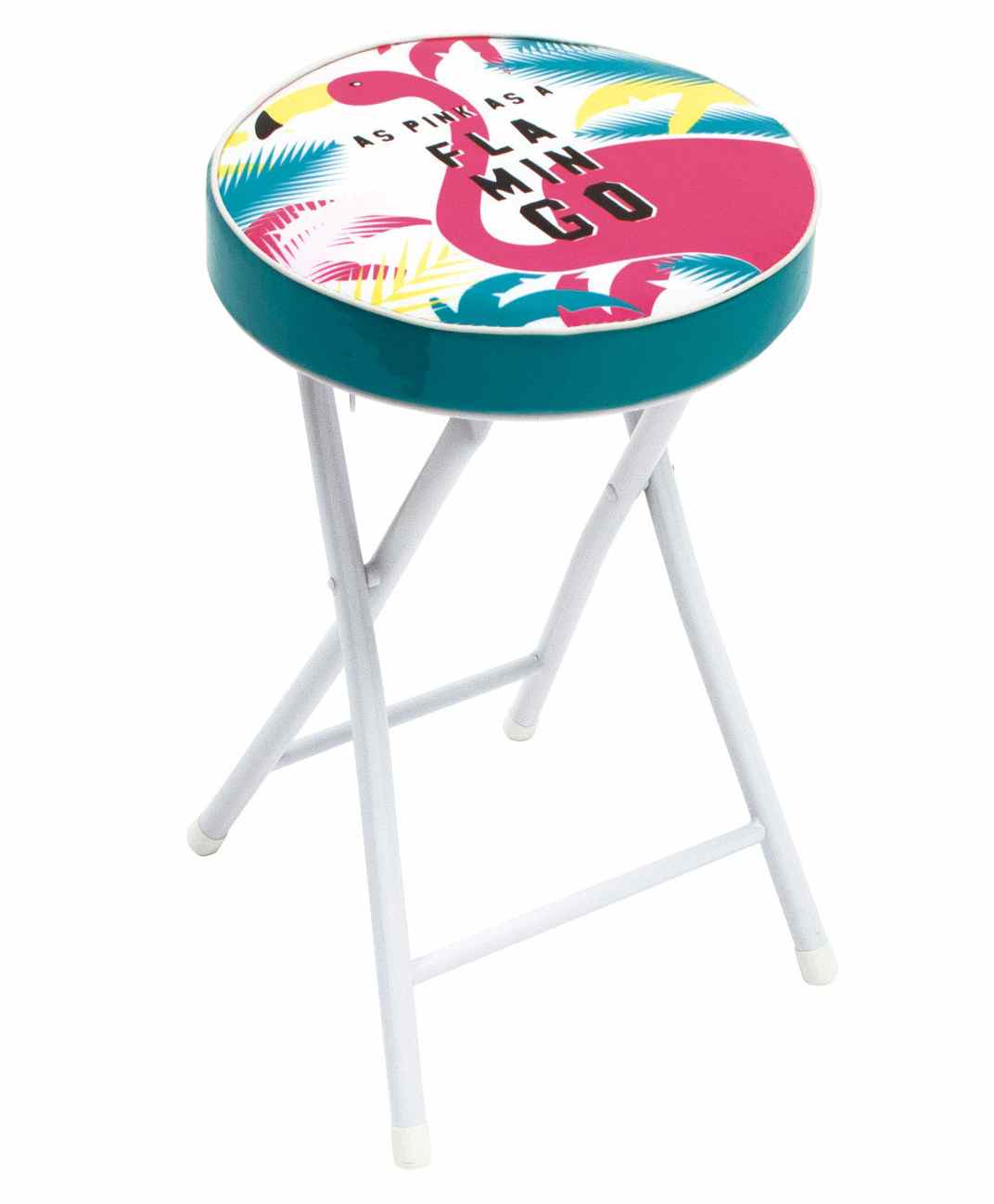 Arditex Foldable Stool Flamingo Print - Pink Green-picture-10