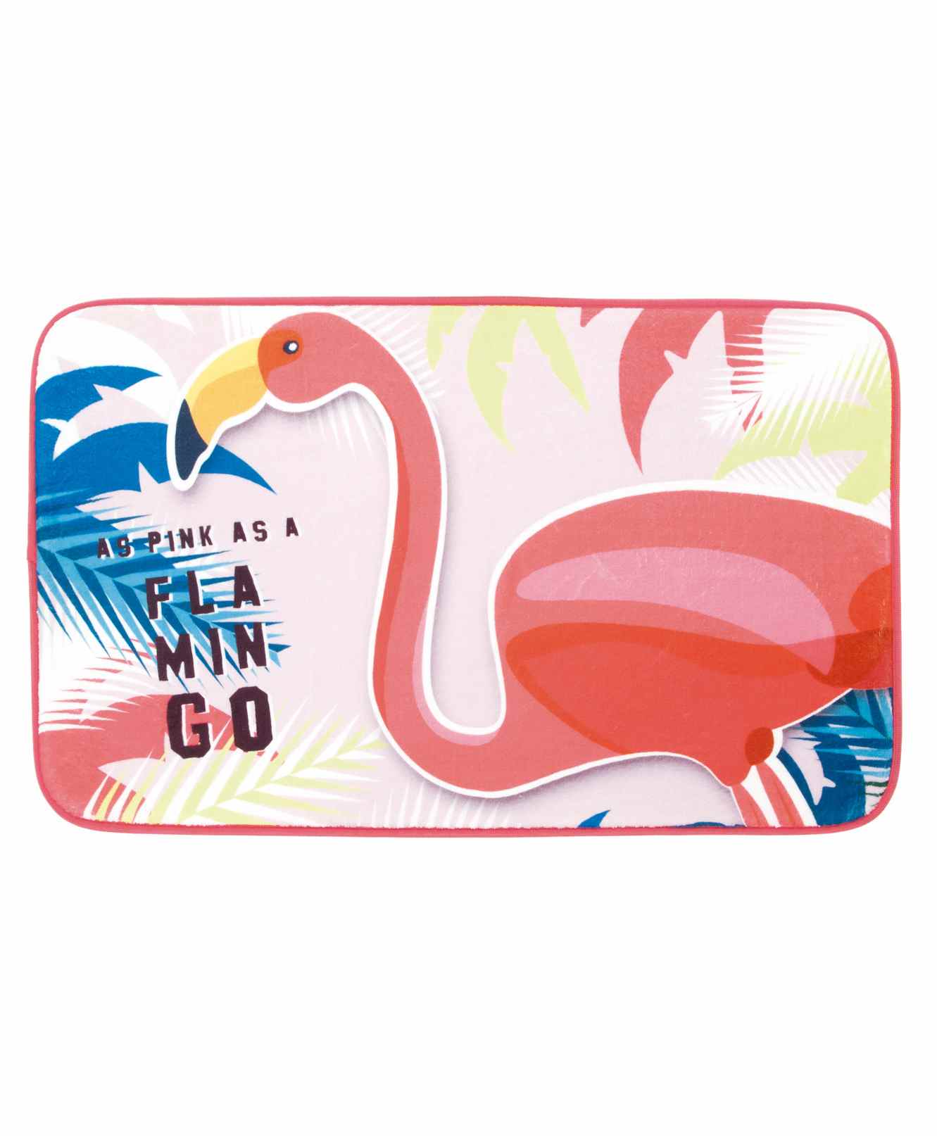 Arditex Floor Mat Flamingo Print - Coral-image-3