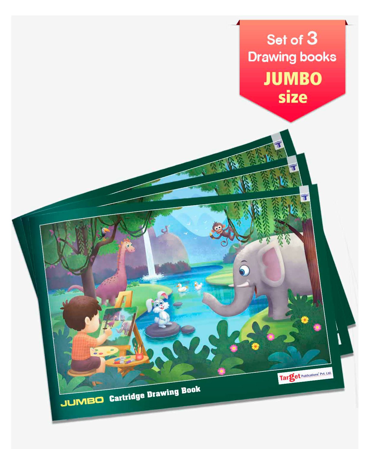 Target Jumbo Size Drawing Book Set of 3 - 36 Pages each-image-45