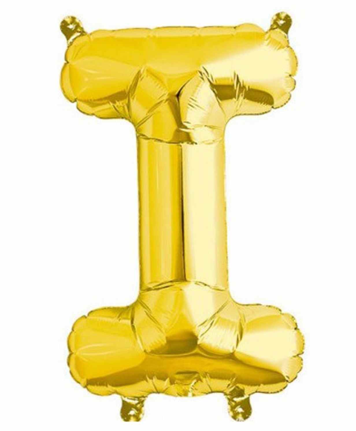 Funcart 17 Inches Letter I Foil Balloon - Golden-image-35