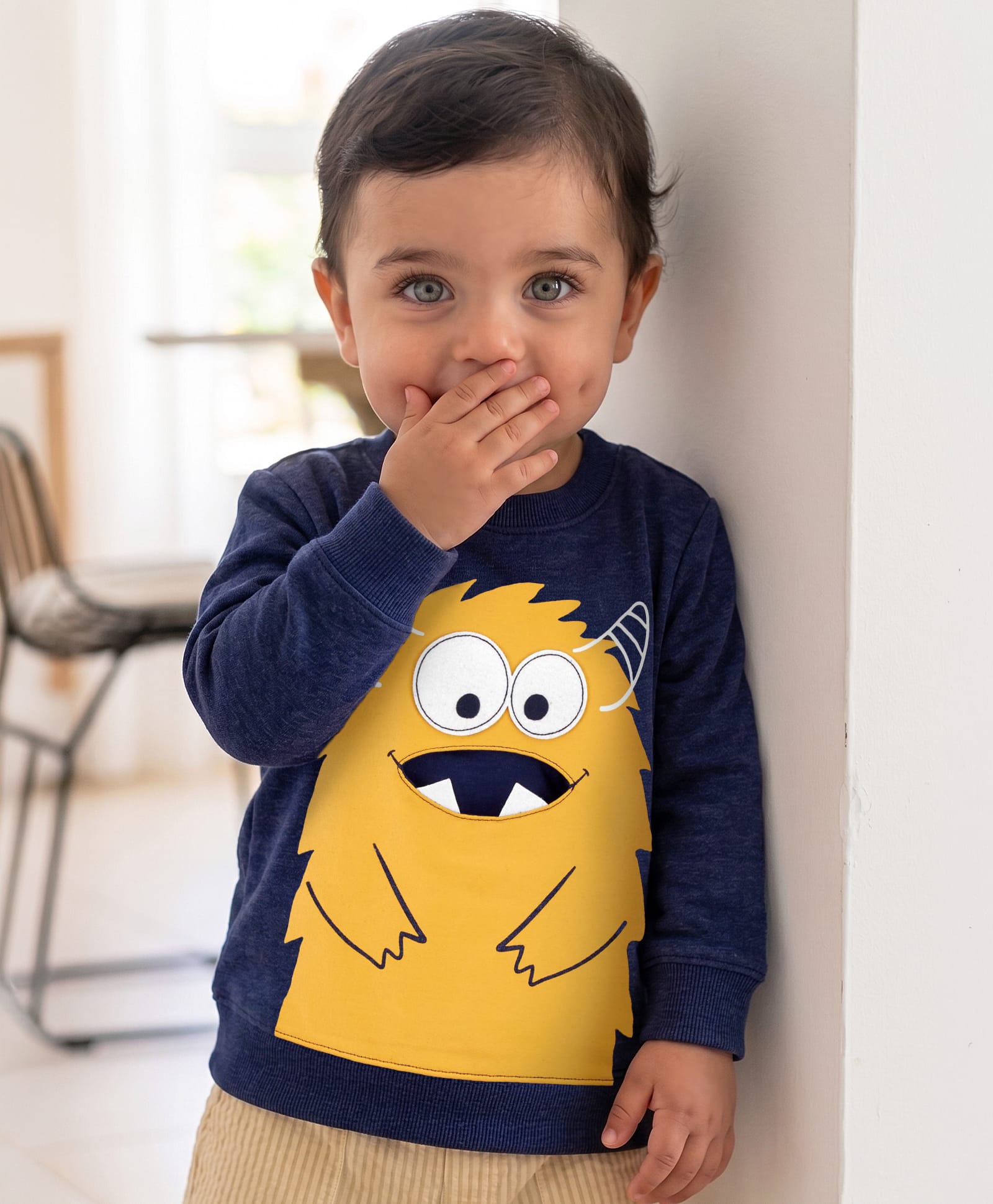 Carter's Monster French Terry Pullover - Navy Blue-image-19