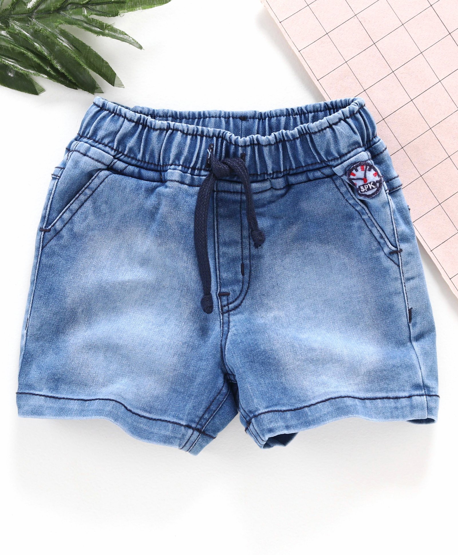 denim shorts stretchy waist