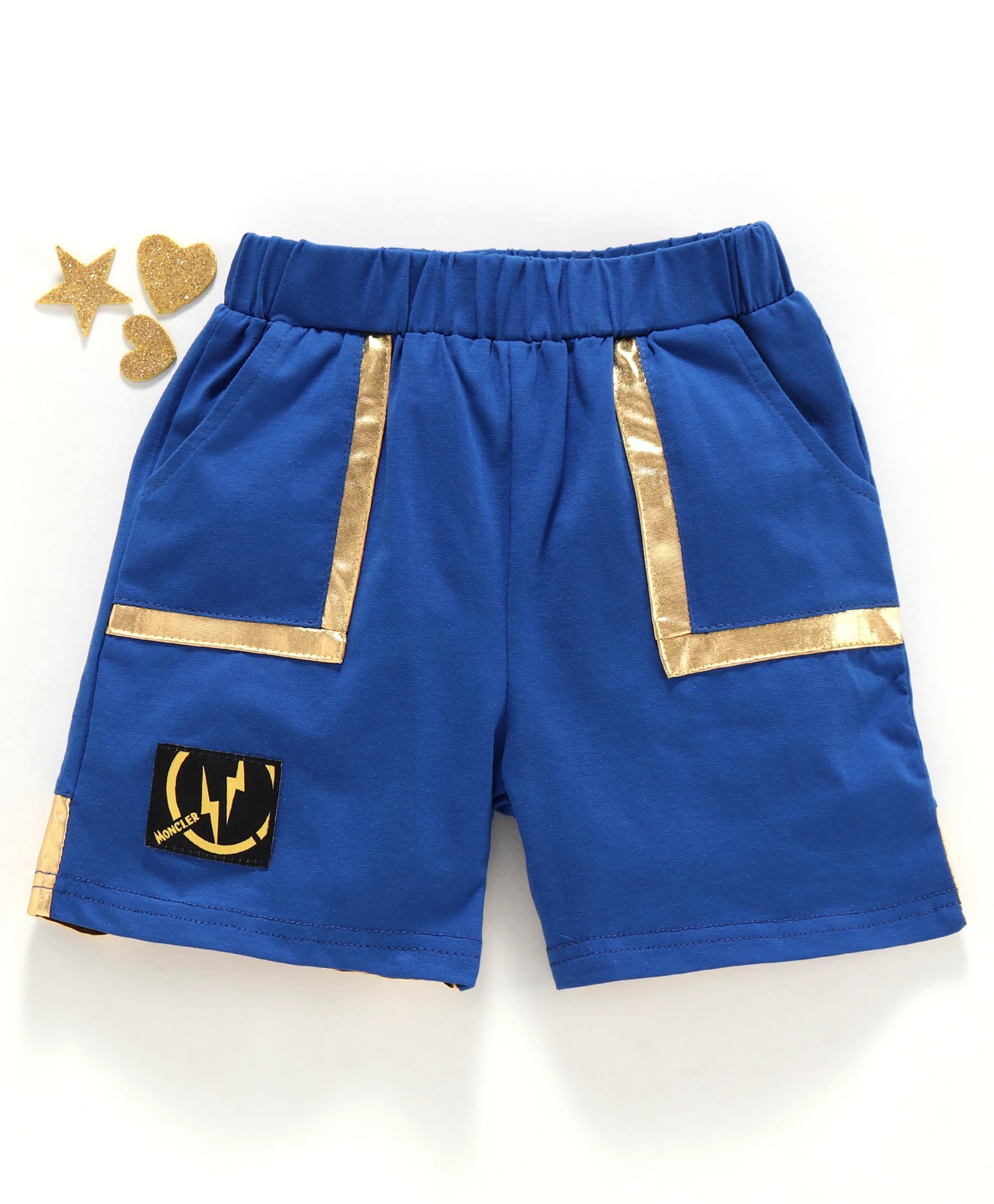Meng Wa Solid Shorts - Blue-picture-18