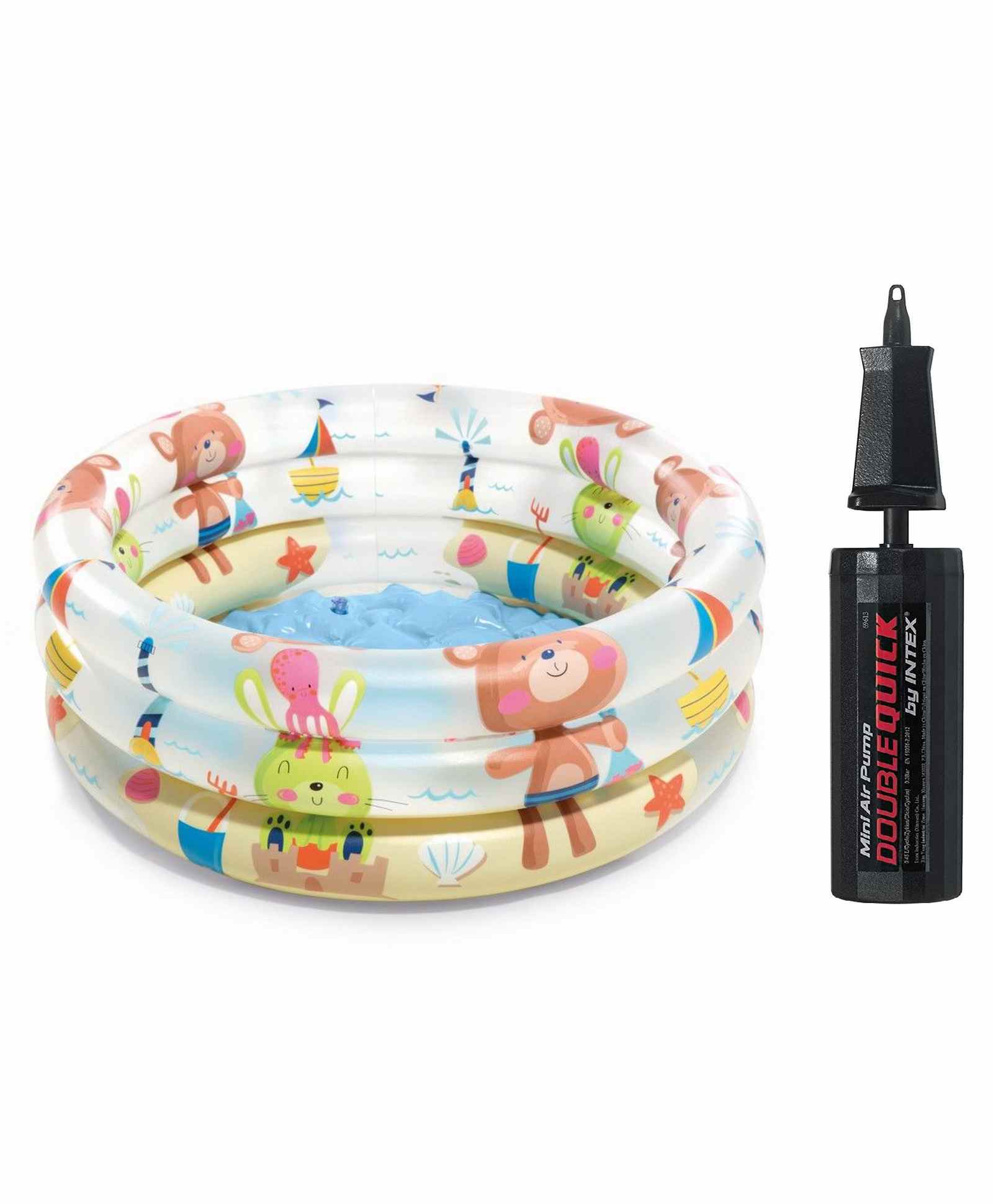 Intex Beach Buddies Baby Pool With Mini Air Pump - Multicolour-image-34