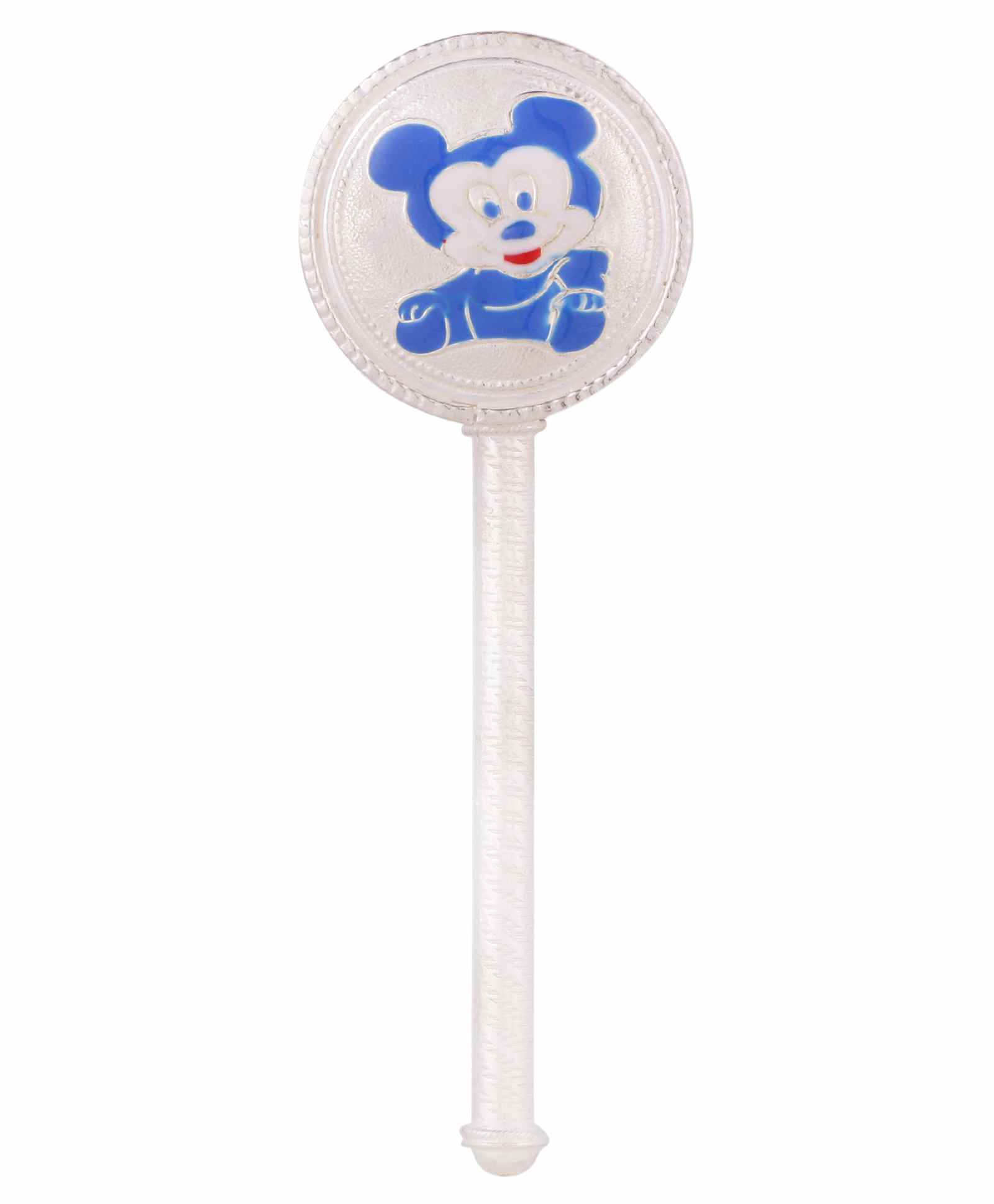 Osasbazaar Sterling Silver Baby Rattle - Silver Blue-image-23