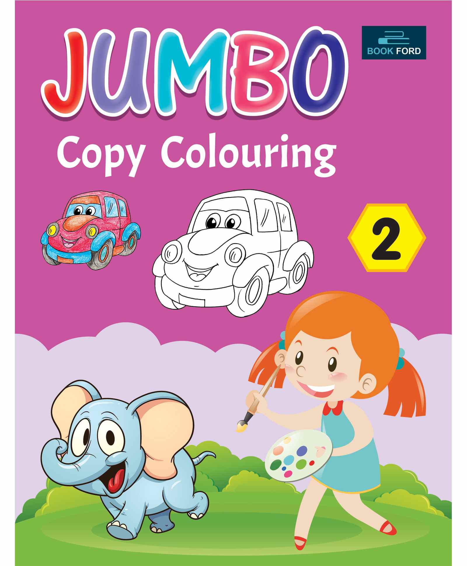 bookford publications Book Ford Publications Jumbo Copy Colouring Book 2 - English-picture-36