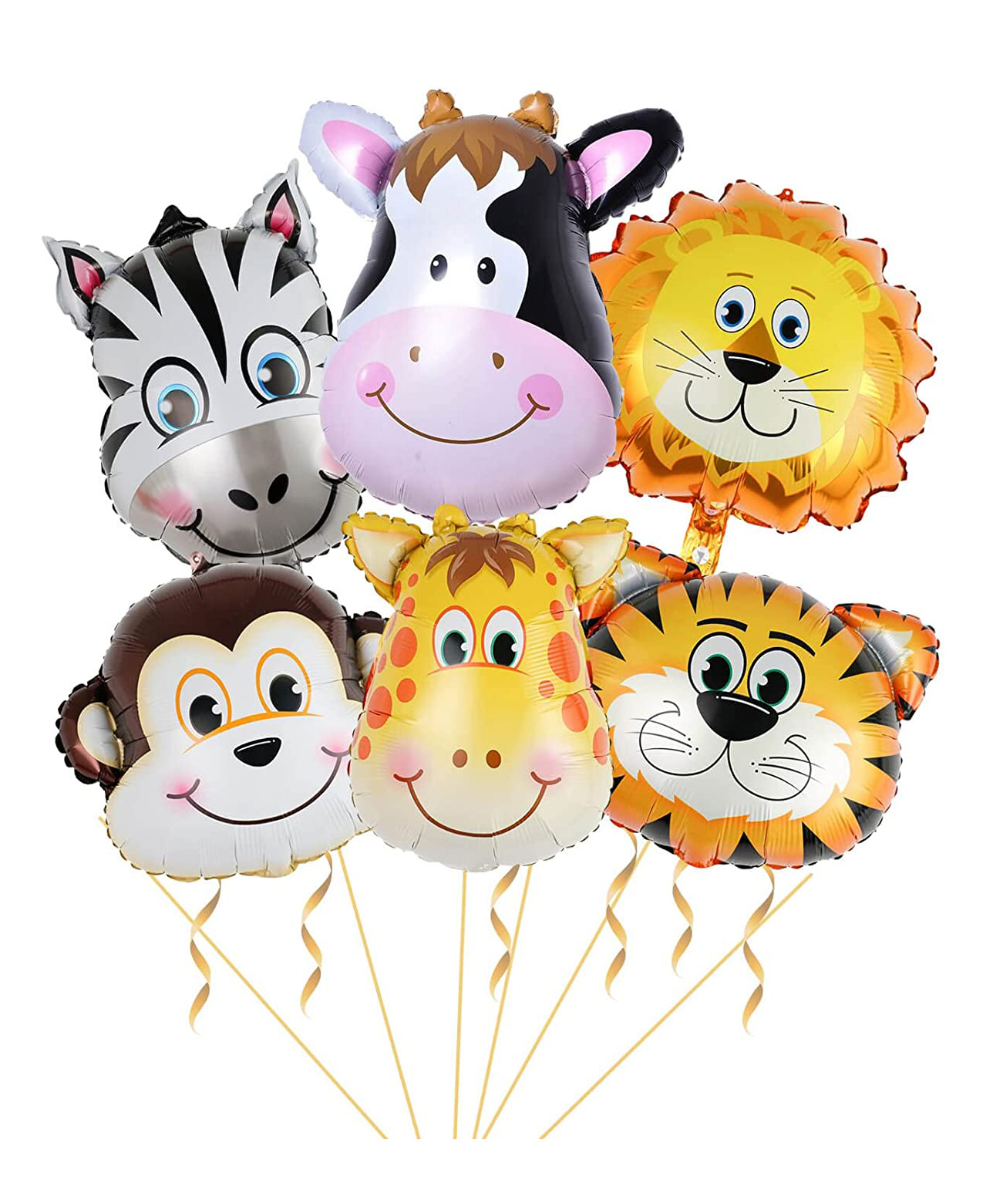 Funcart 18 Inch Animal Shaped Foil Balloons Multicolour - Pack of 6-image-20