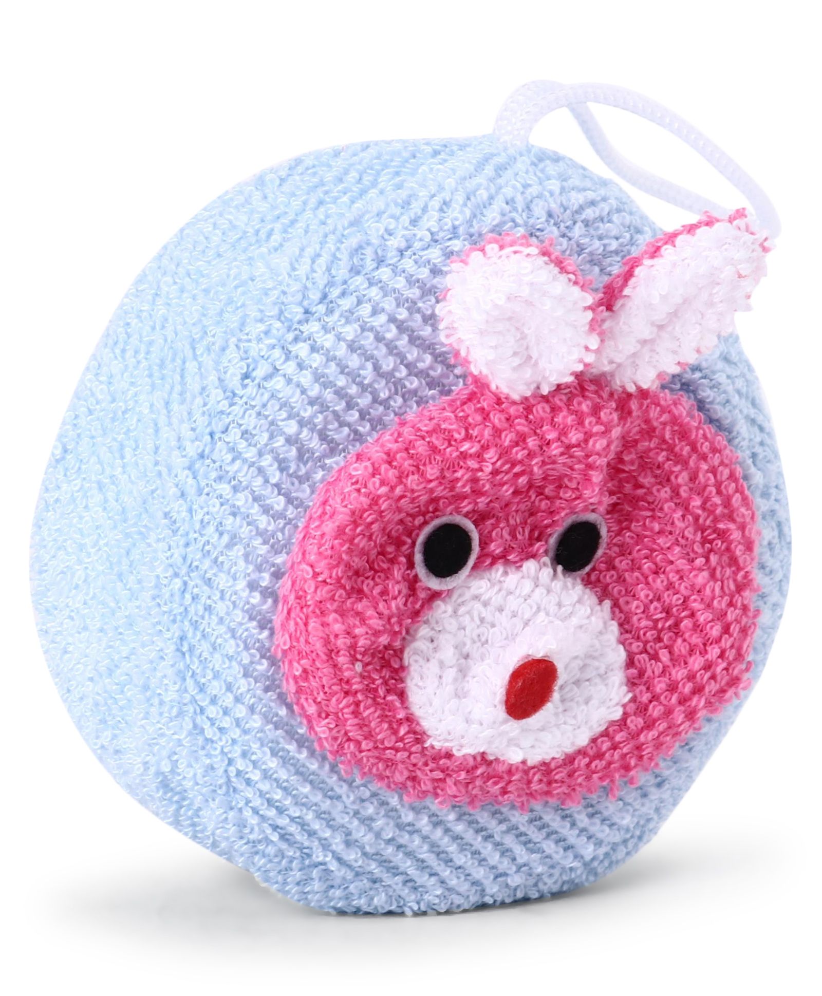 Bath Sponge With Bunny Design - Blue & Pink-image-12