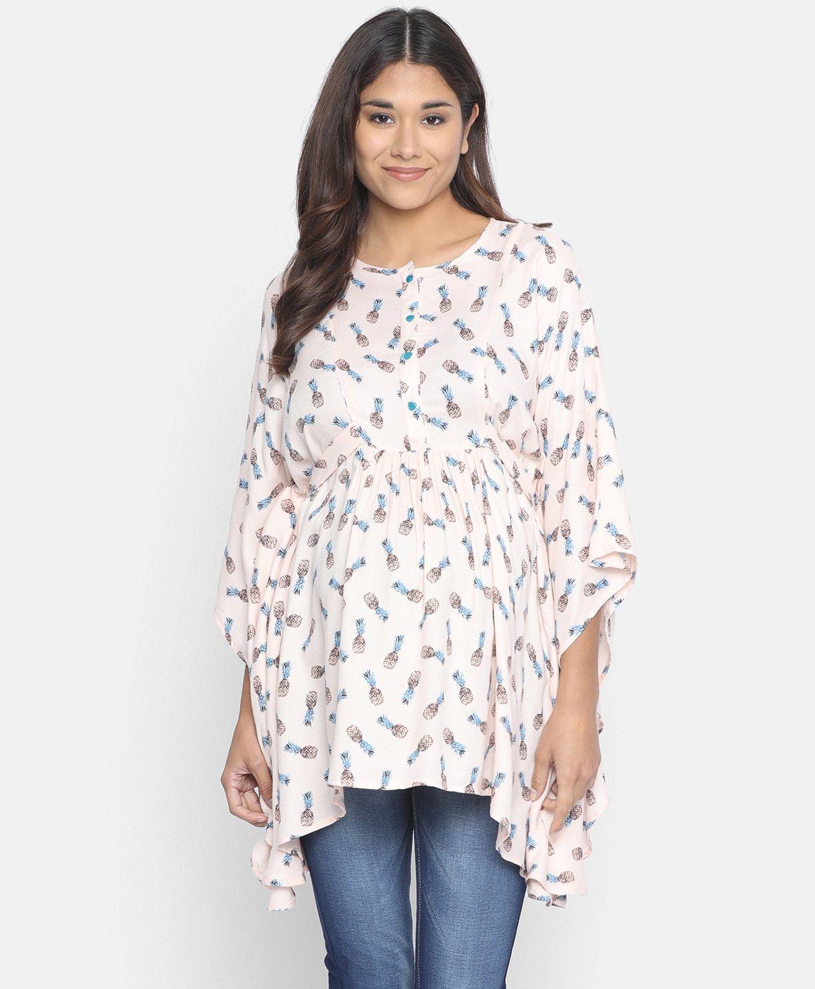 Three Fourth Sleeves Maternity Kaftan 