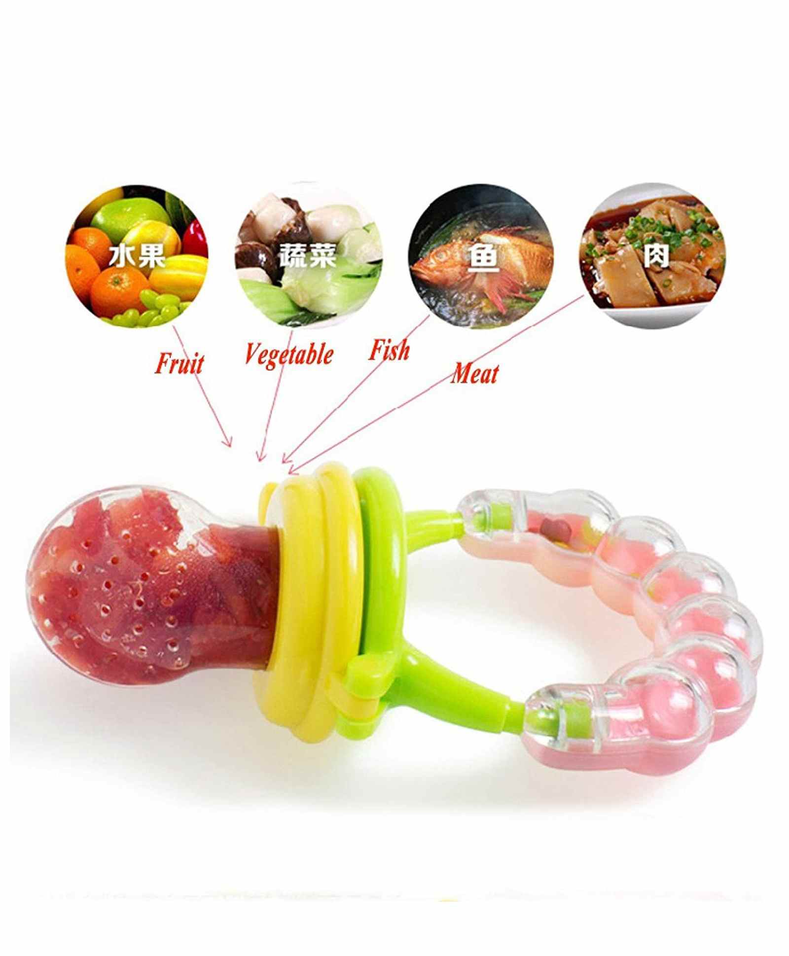 Wishkey Baby Silicone Food Nibbler  - Muiticolor