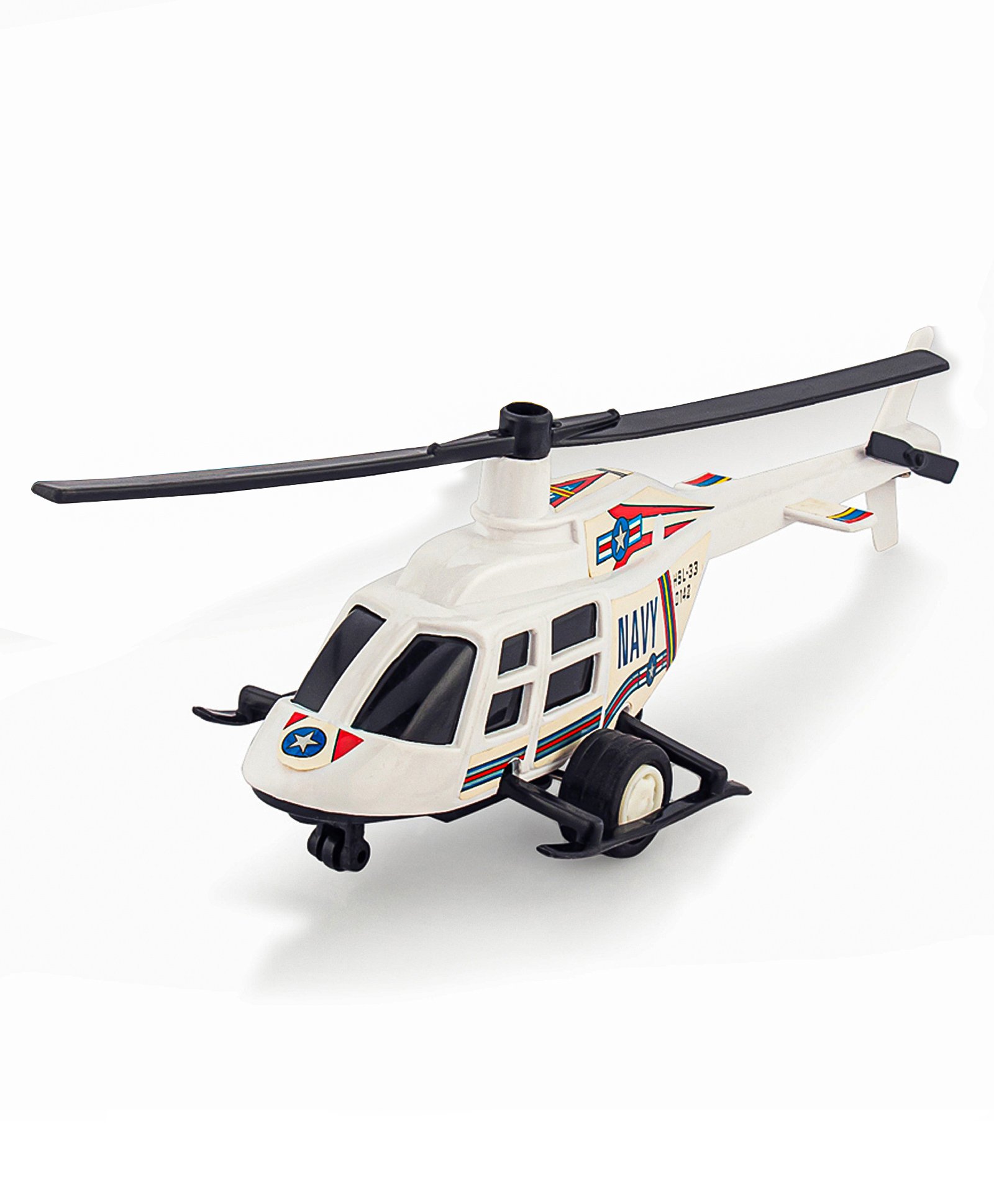 Shinsei Pull Back Rescue Toy Helicopter - White-picture-25