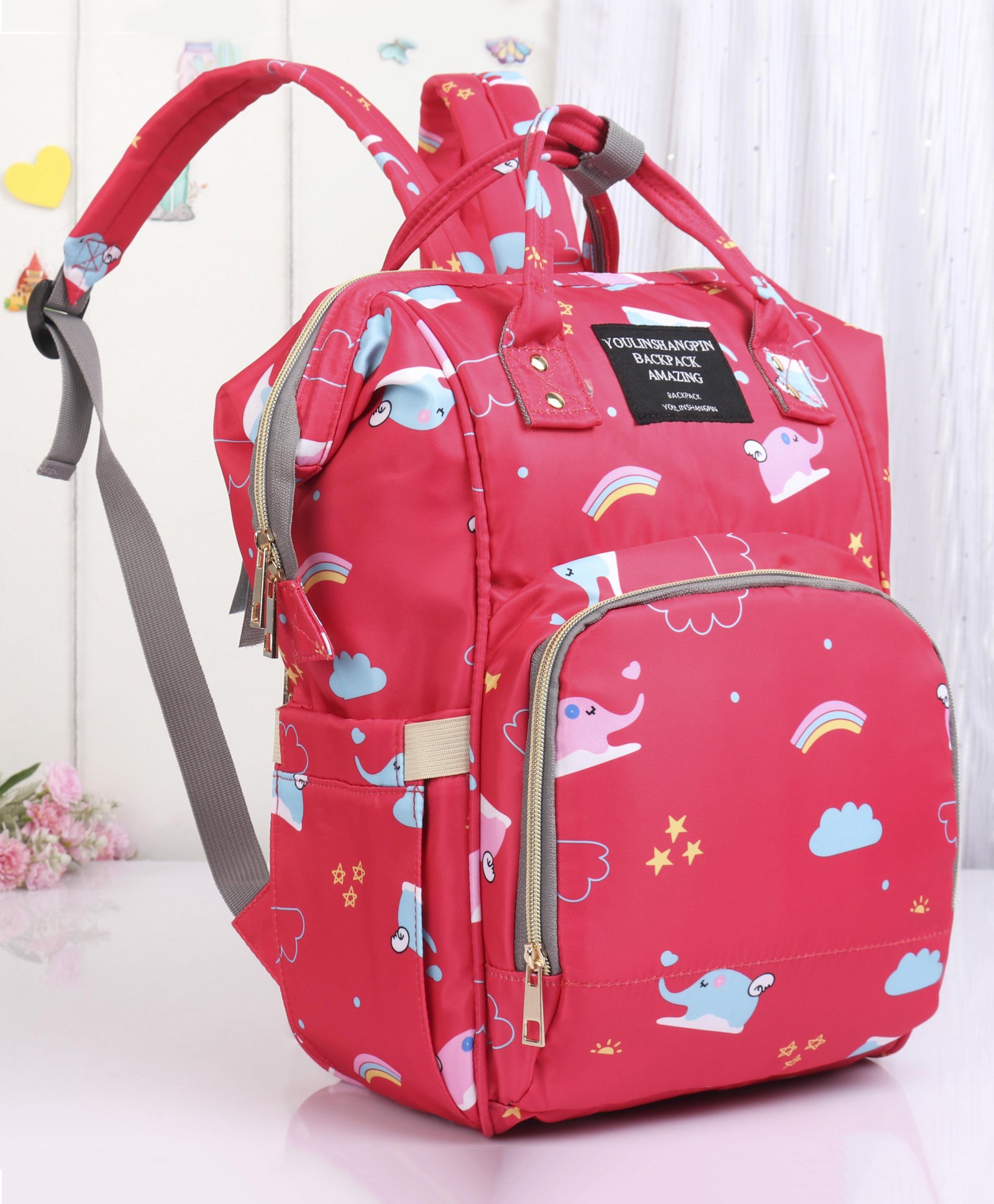 elephant backpack diaper bag