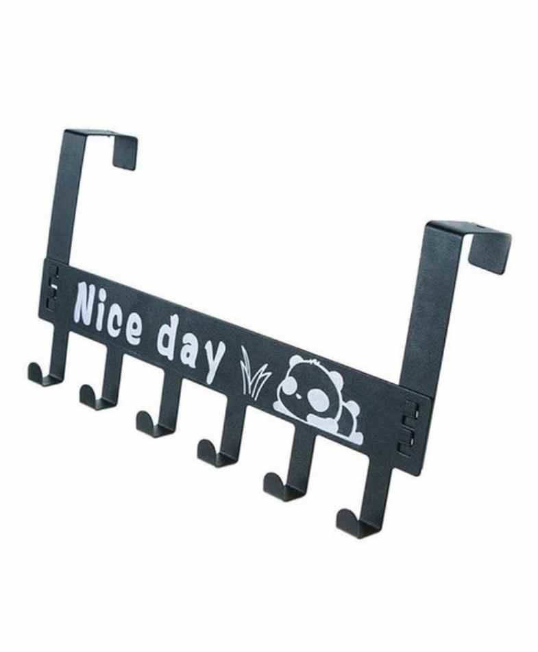 Syga Panda Nail Free Wall Hanger - Black-picture-15