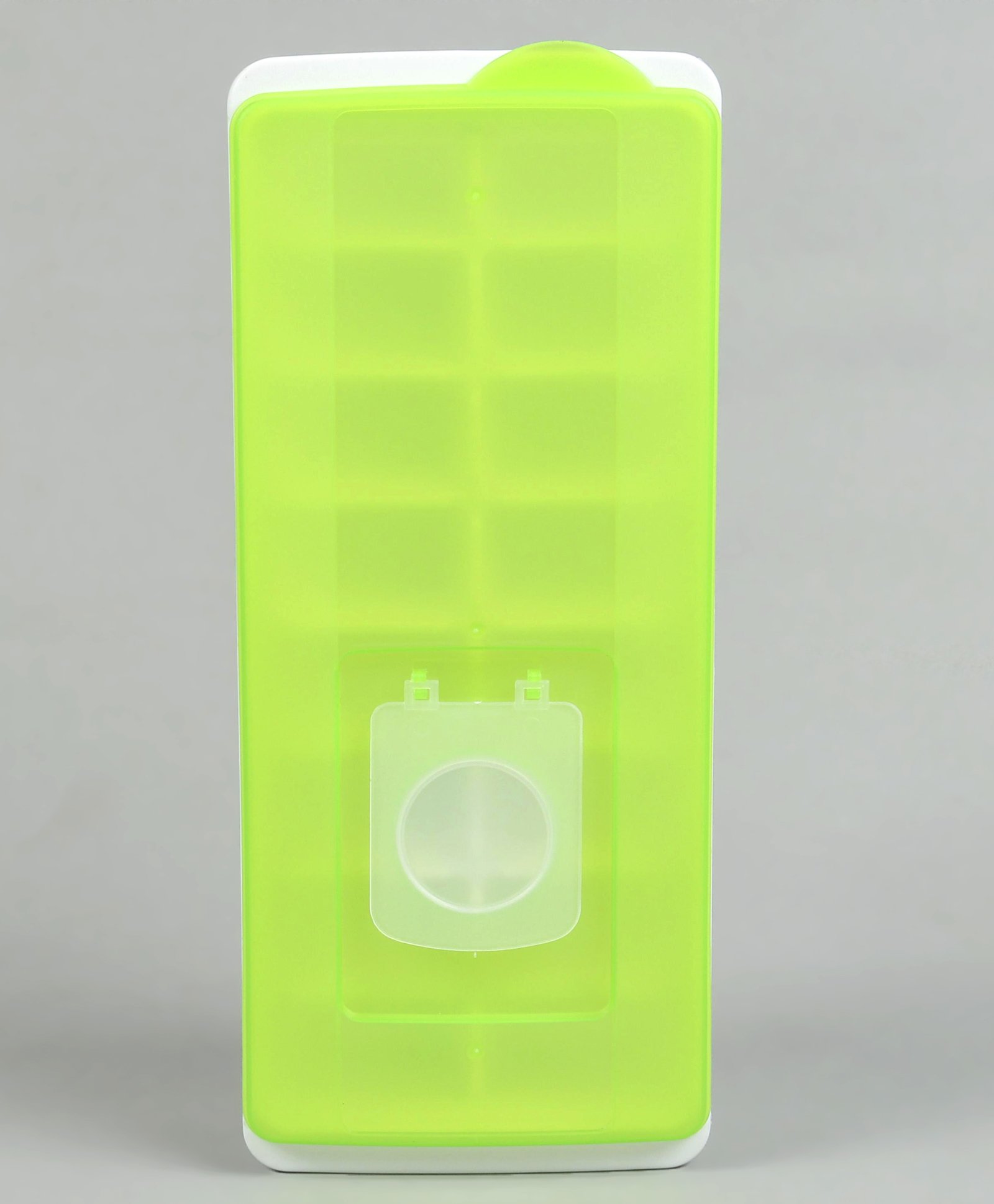Ice Mould Box  with Lid - Green