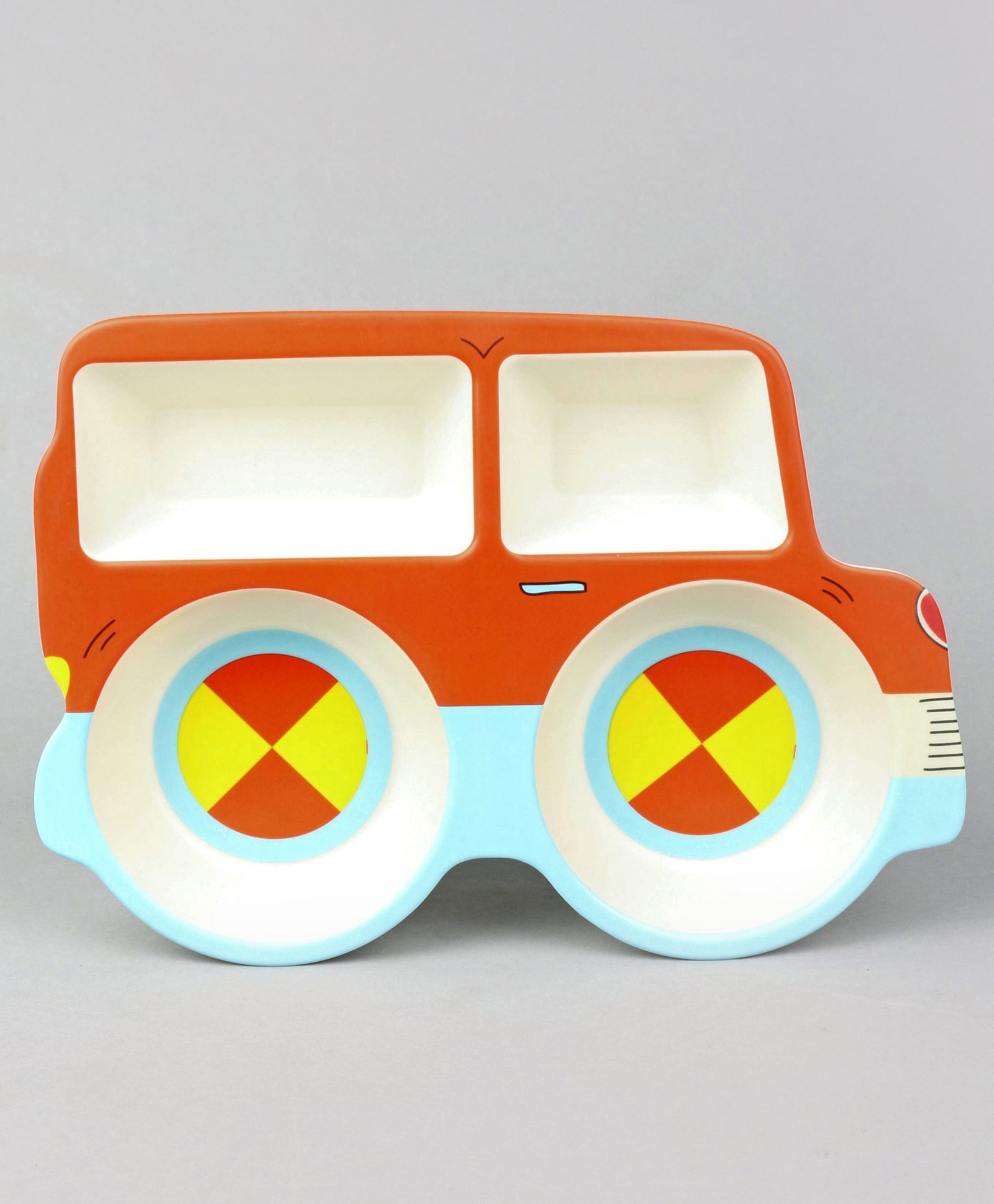fab n funky Jeep Shape Section Plate - Red-picture-15