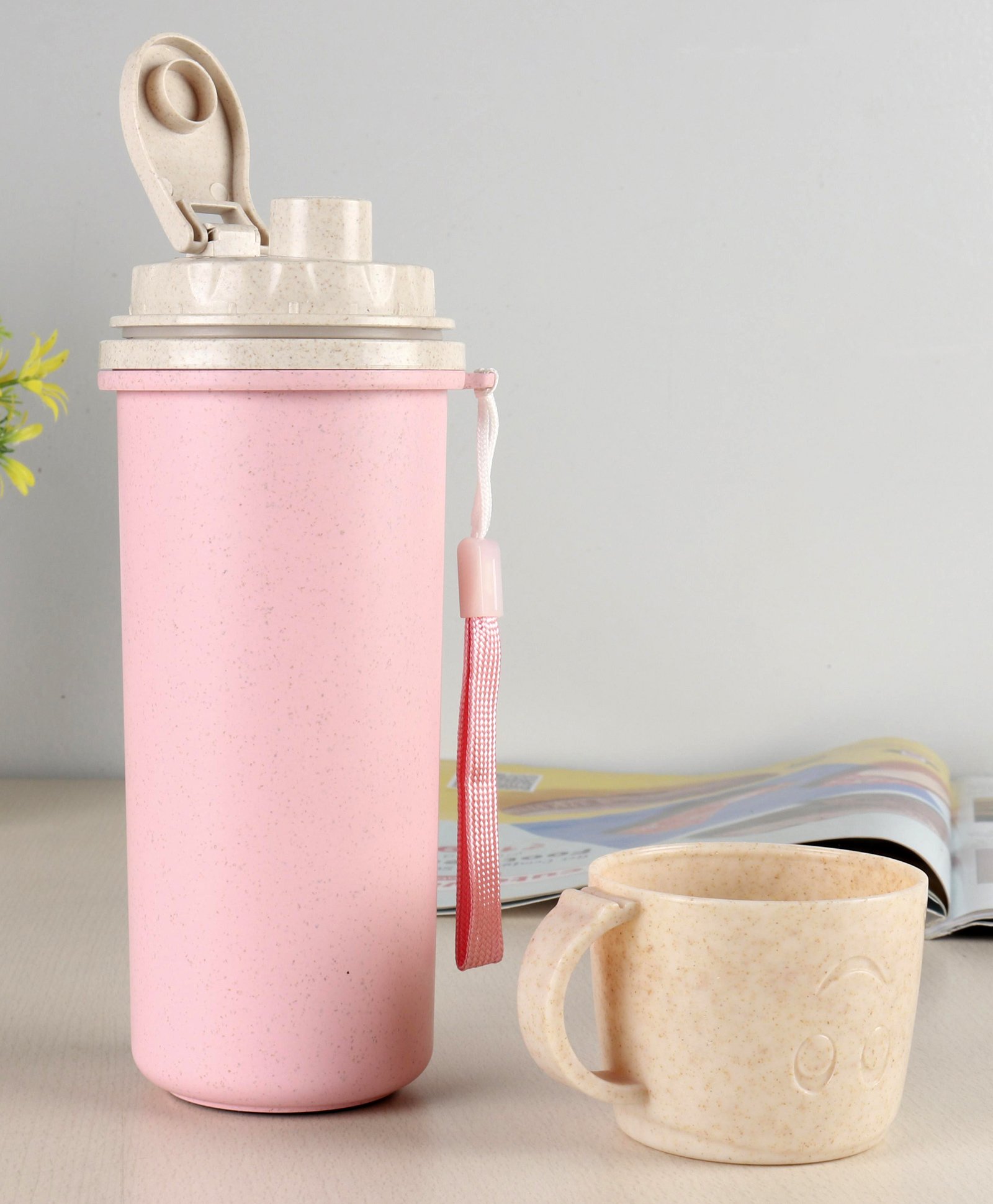 fab n funky Sipper Bottle with Mug - 450 ml-picture-20