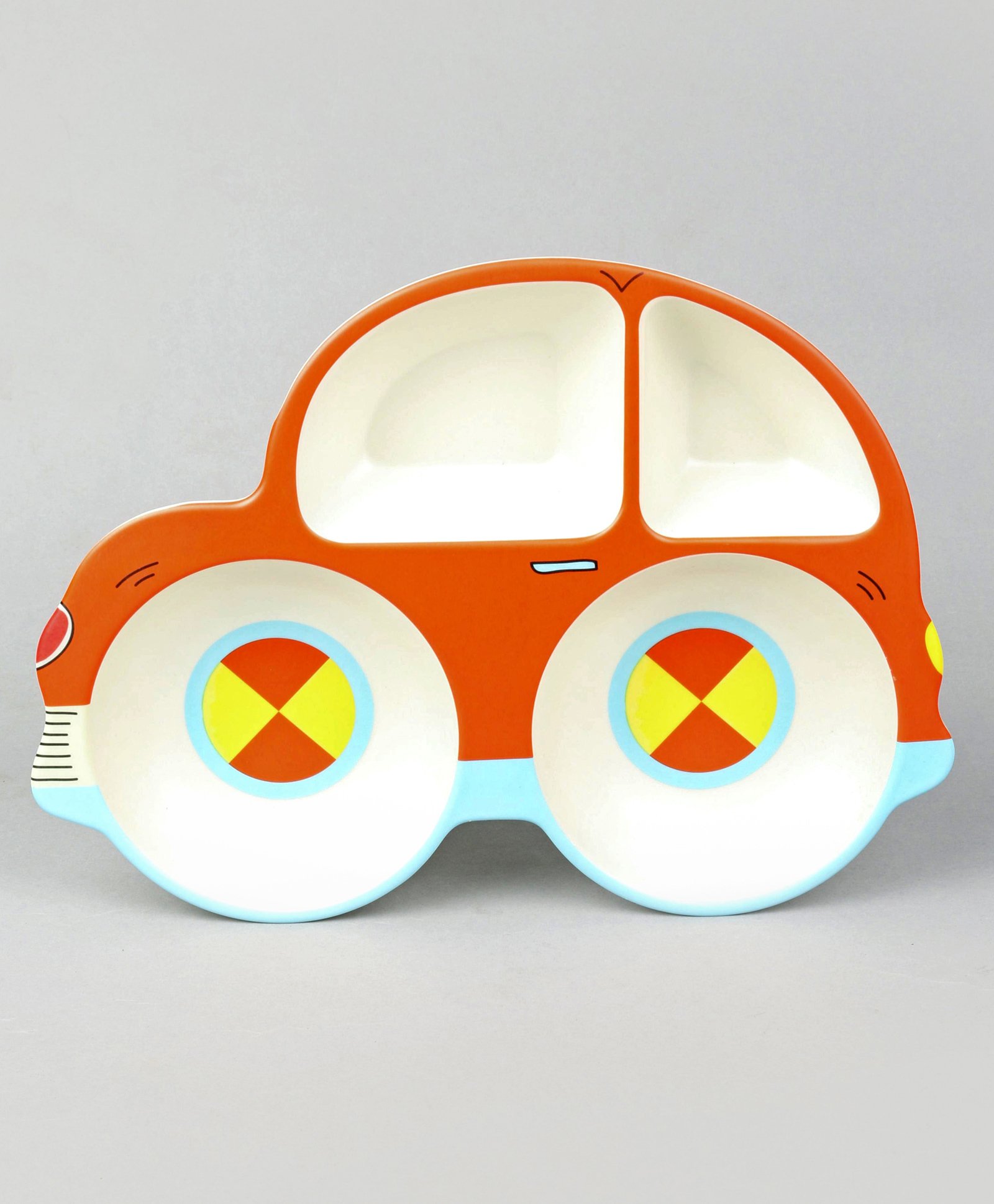 fab n funky Car Shape Section Plate - Red-picture-14