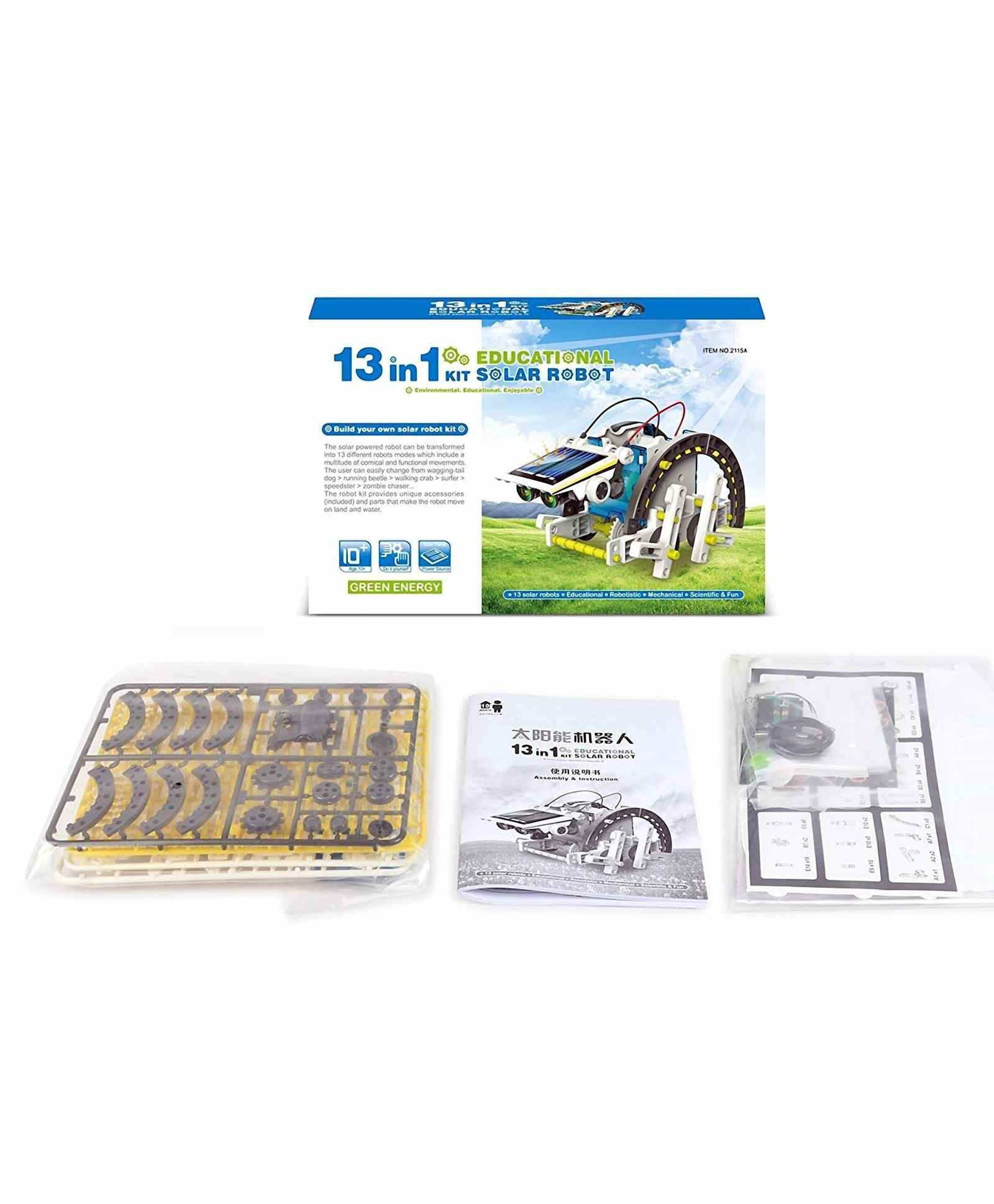 Yamama DIY 13 in 1 Solar Robot Kit - Multicolor-image-44