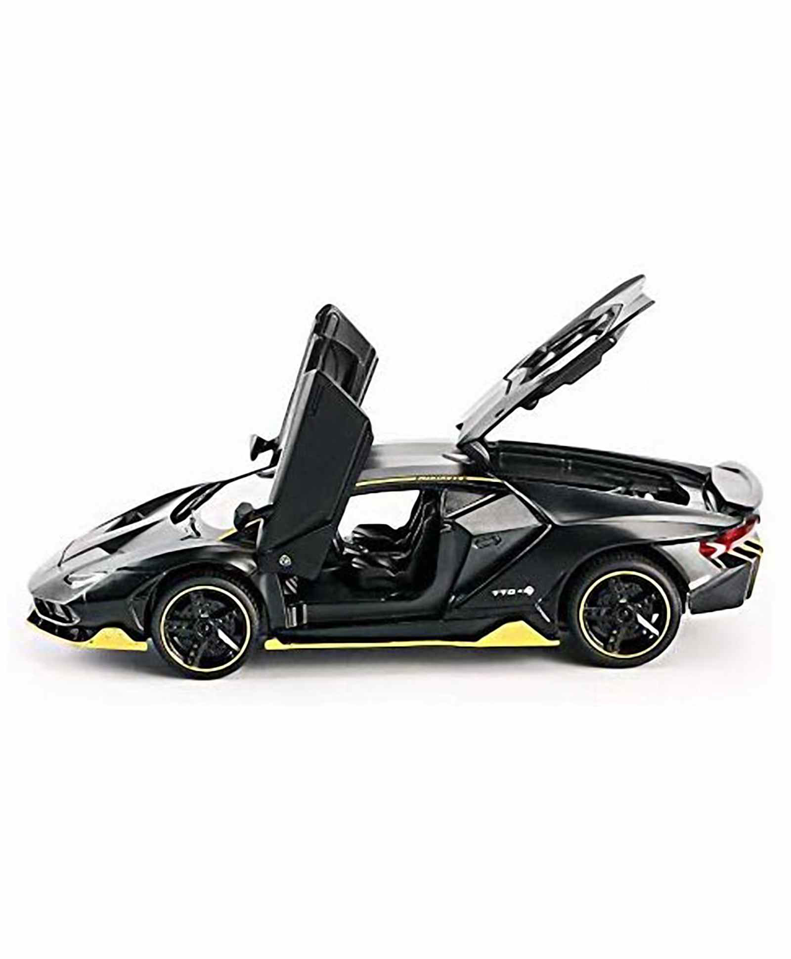 Yamama Diecast Pull Back Lamborghini Car with Sounds and Lights - Black