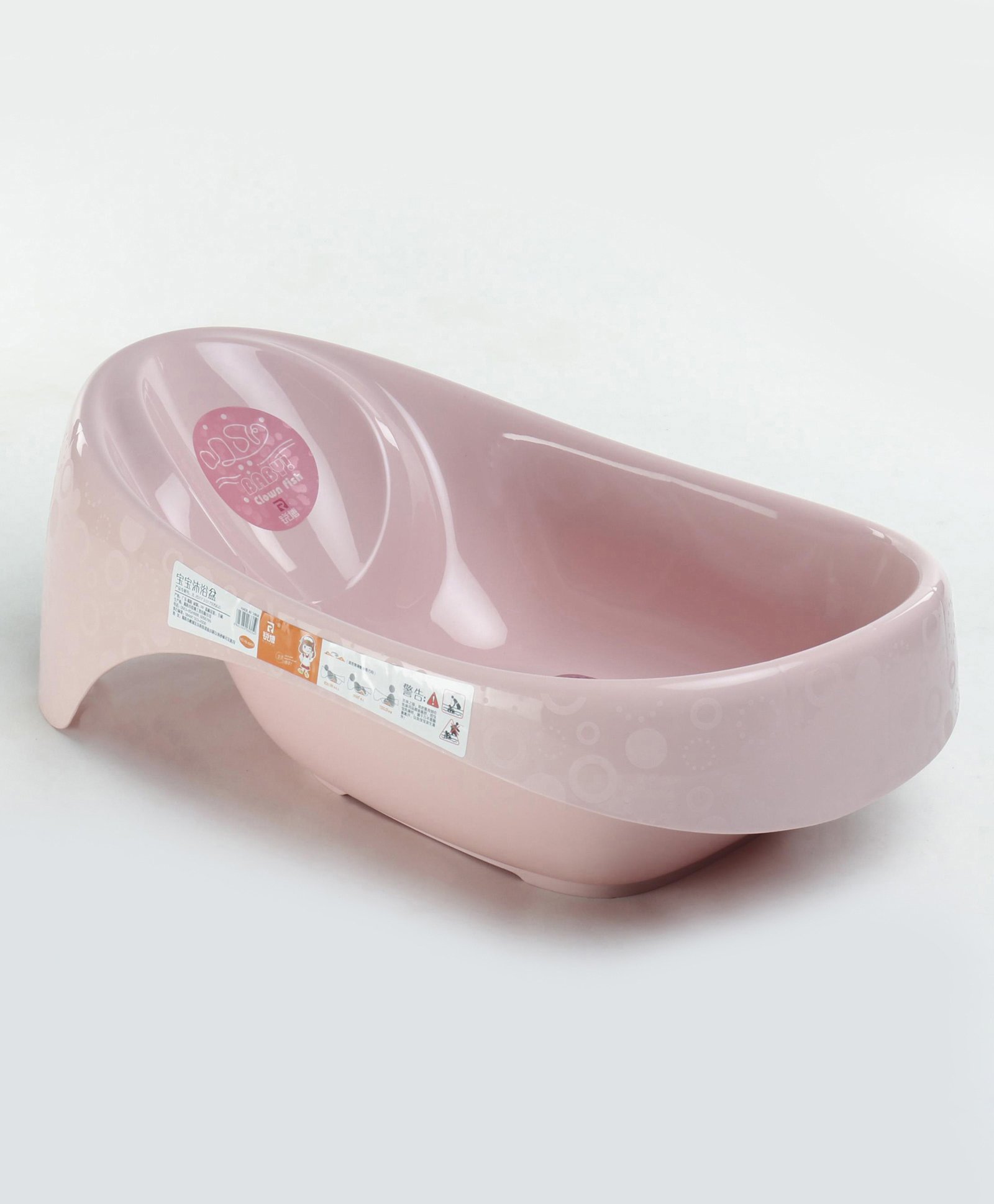 fab n funky Baby Bath Tub with Anti Skid Base - Pink-picture-13