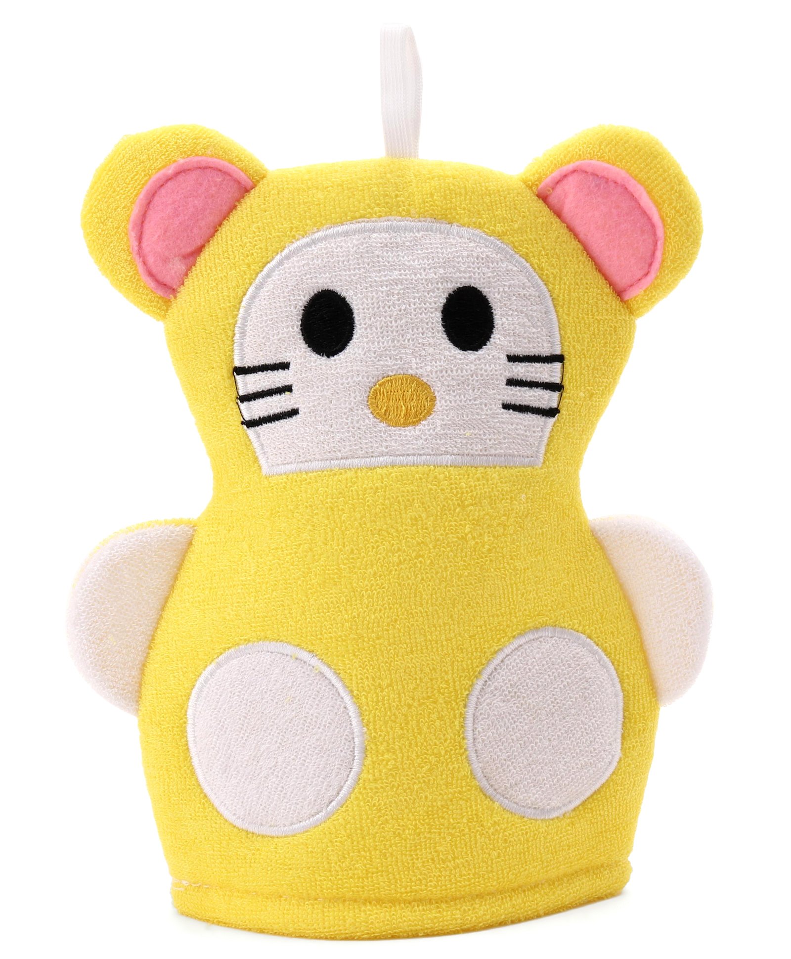 Babyhug Bath Glove - Yellow & White-picture-28