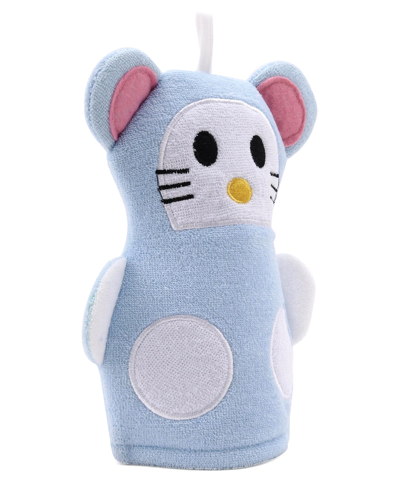Babyhug Bath Glove - Blue & White-picture-17