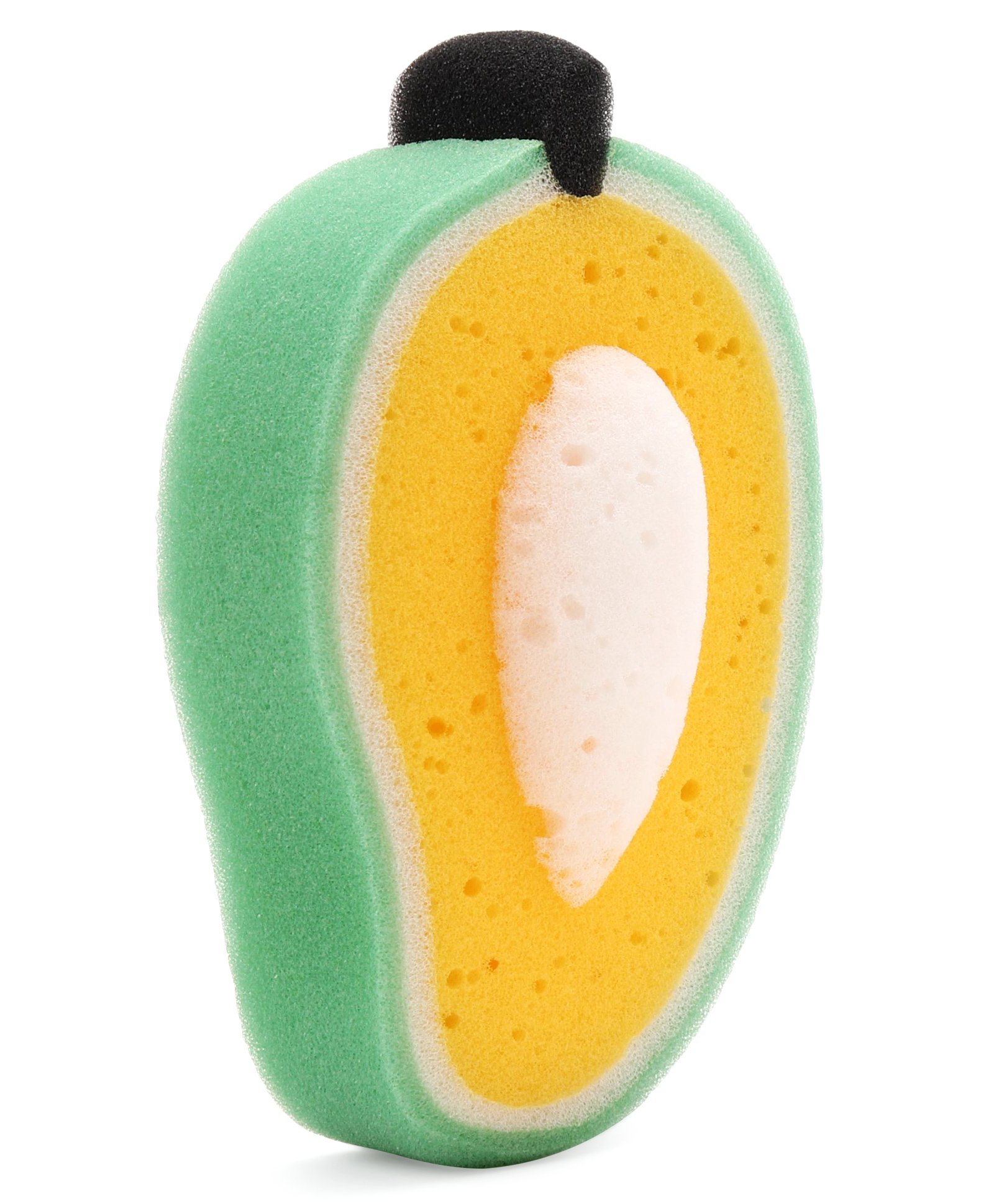 Babyhug Fruit Shaped Bath Sponge - Green Yellow-image-22