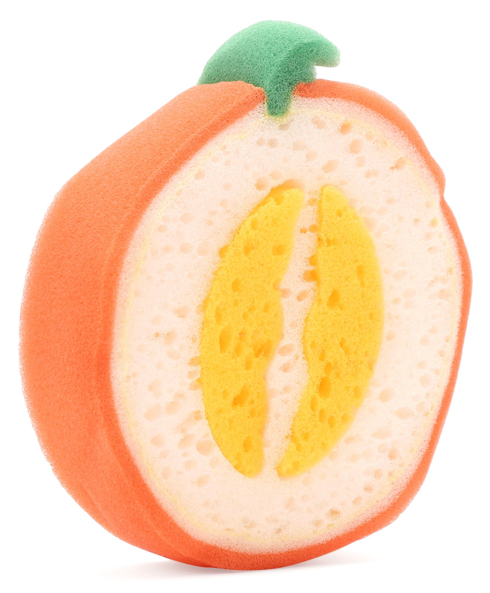Babyhug Fruit Shaped Bath Sponge - Orange White-picture-16